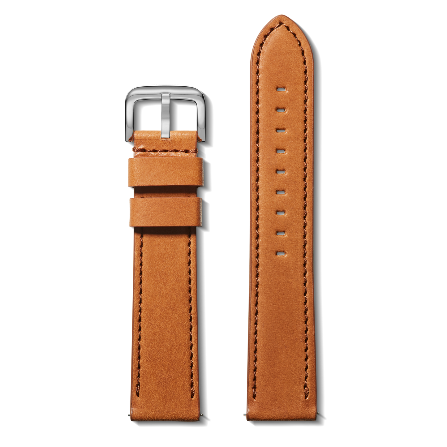 24mm Bourbon Leather Watch Strap - Bourbon