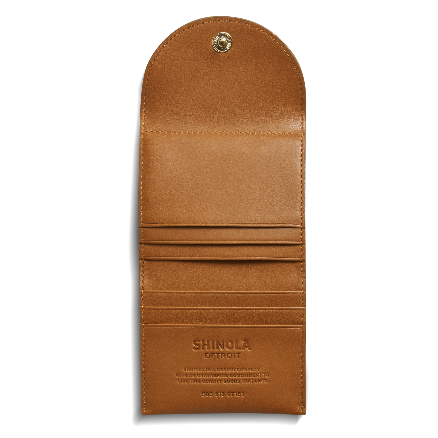Birdy Large Snap Wallet - Tan