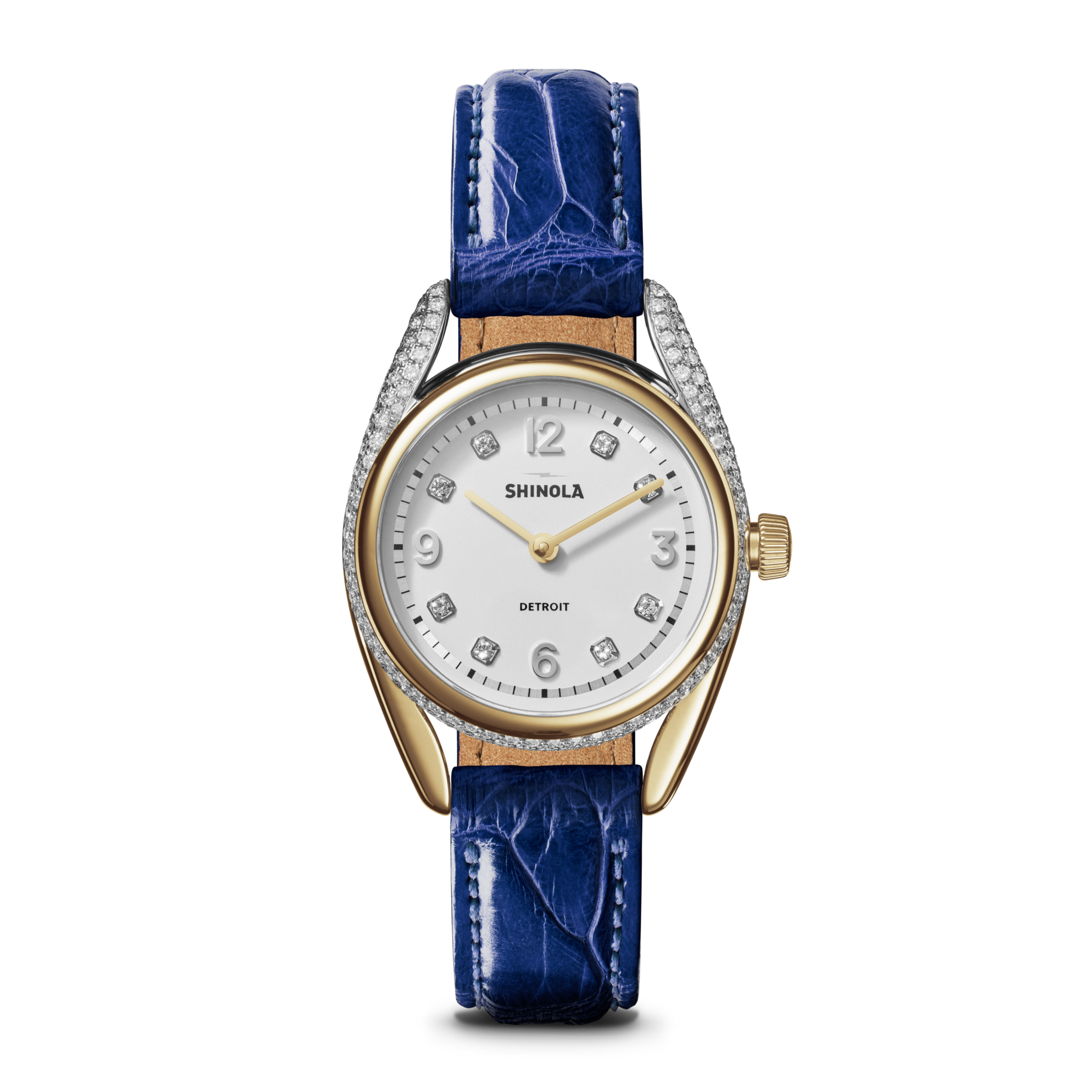 Diamond Derby Watch - Sapphire Alligator Strap display picture 3