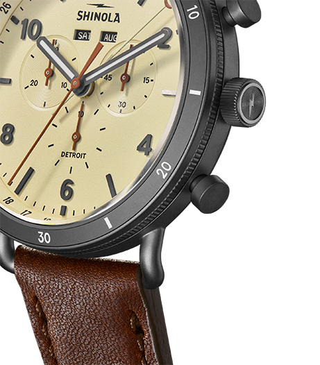 Canfield Sport Chronograph Watch - Light Gray