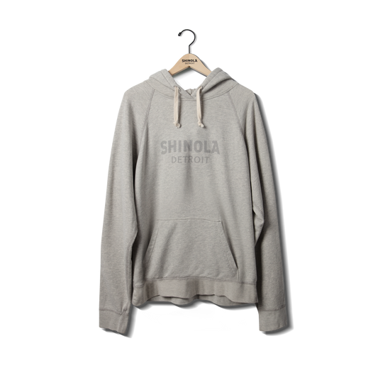 Shinola Logo Hoodie - Heather Gray