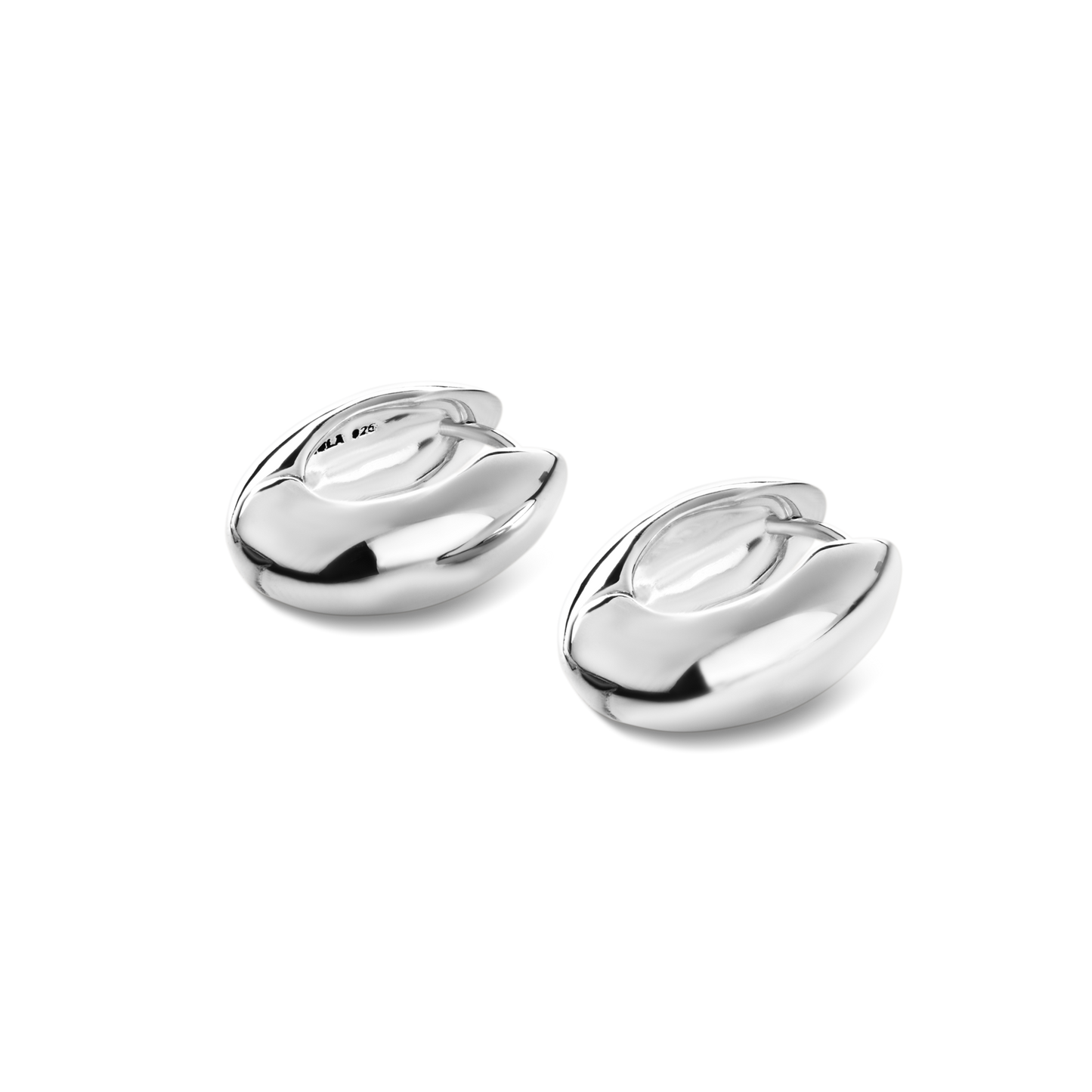 Signature Chubby Huggie Earrings - Sterling Silver