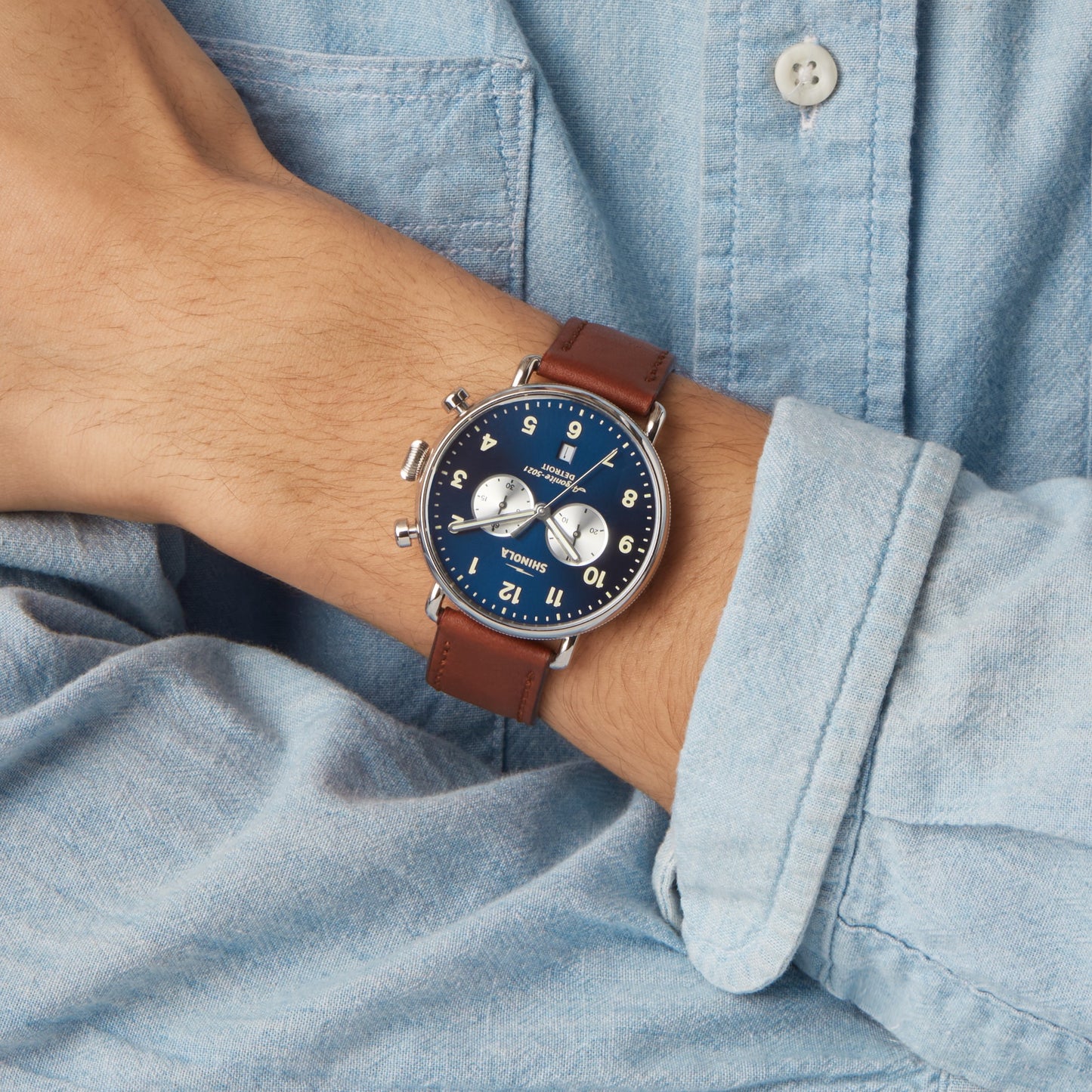 Canfield Chronograph Watch - Midnight Blue
