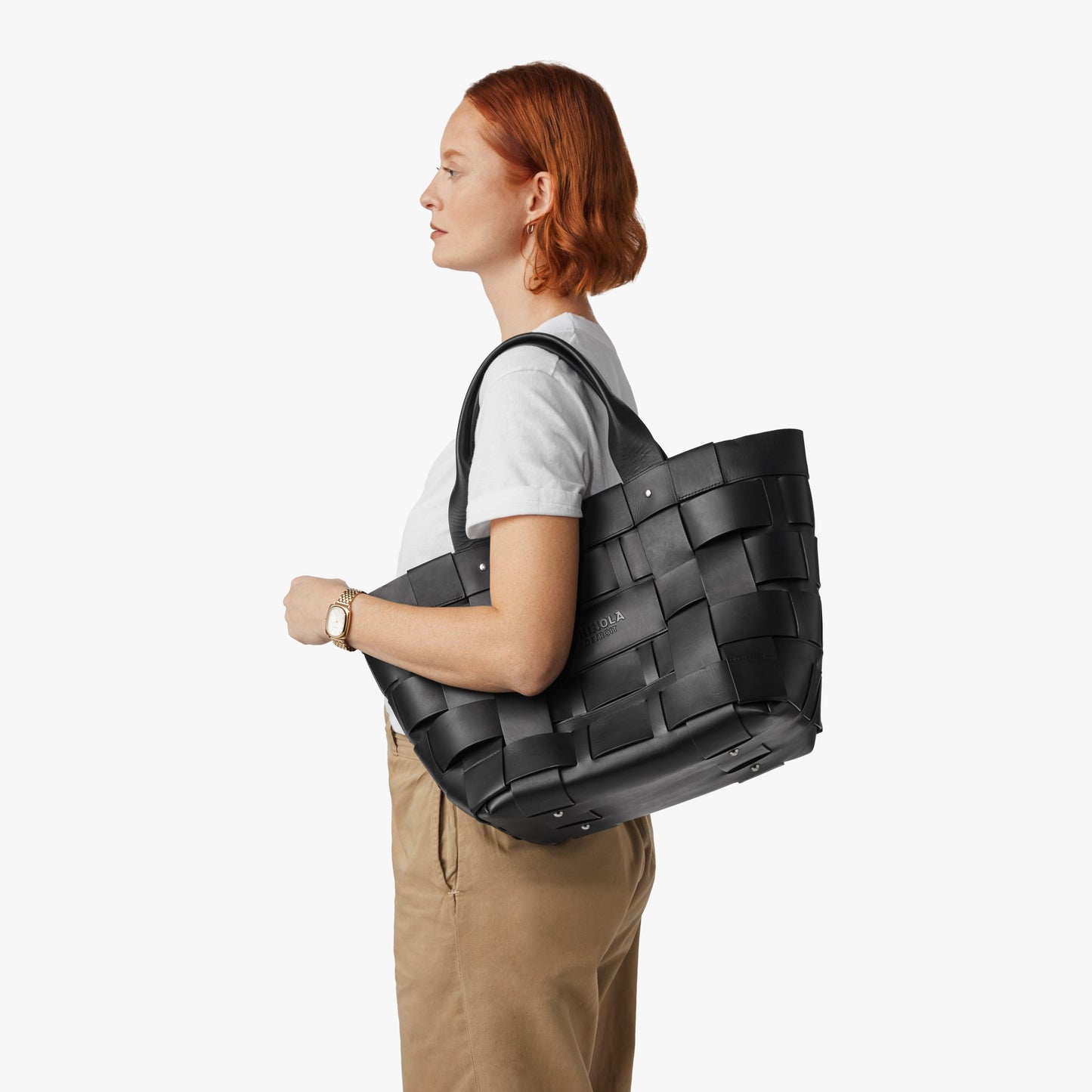 Large Bixby Basket Bag - Black