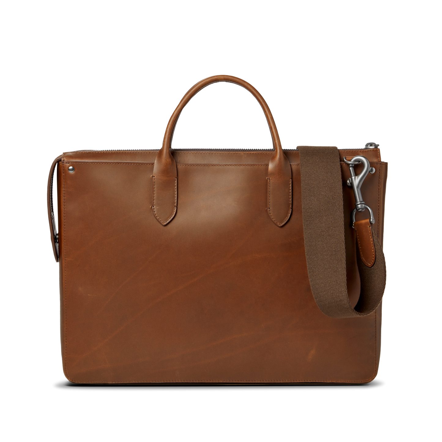 Slim Traveler Briefcase - Medium Brown