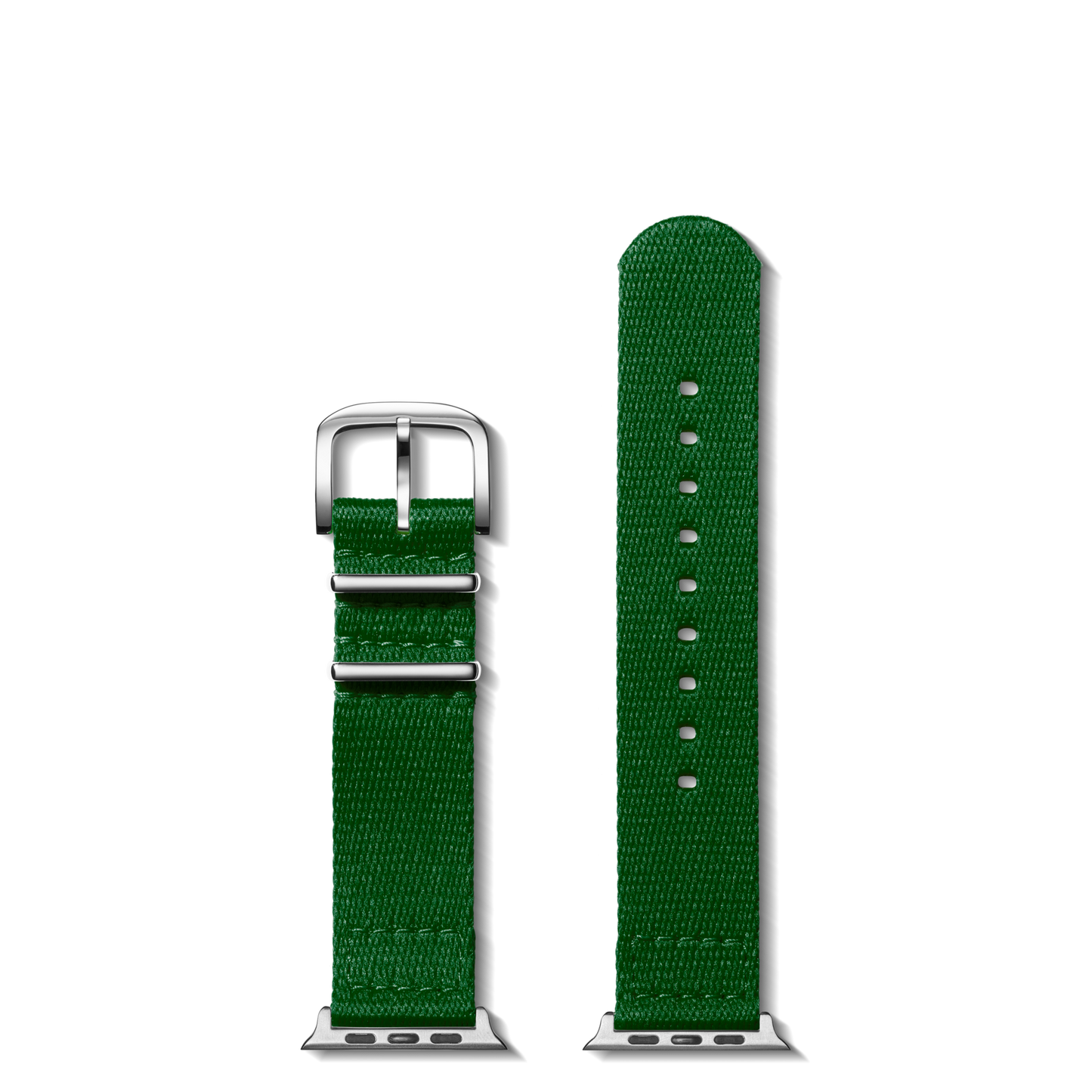 20mm Green Split Nylon Apple Watch Strap - Green