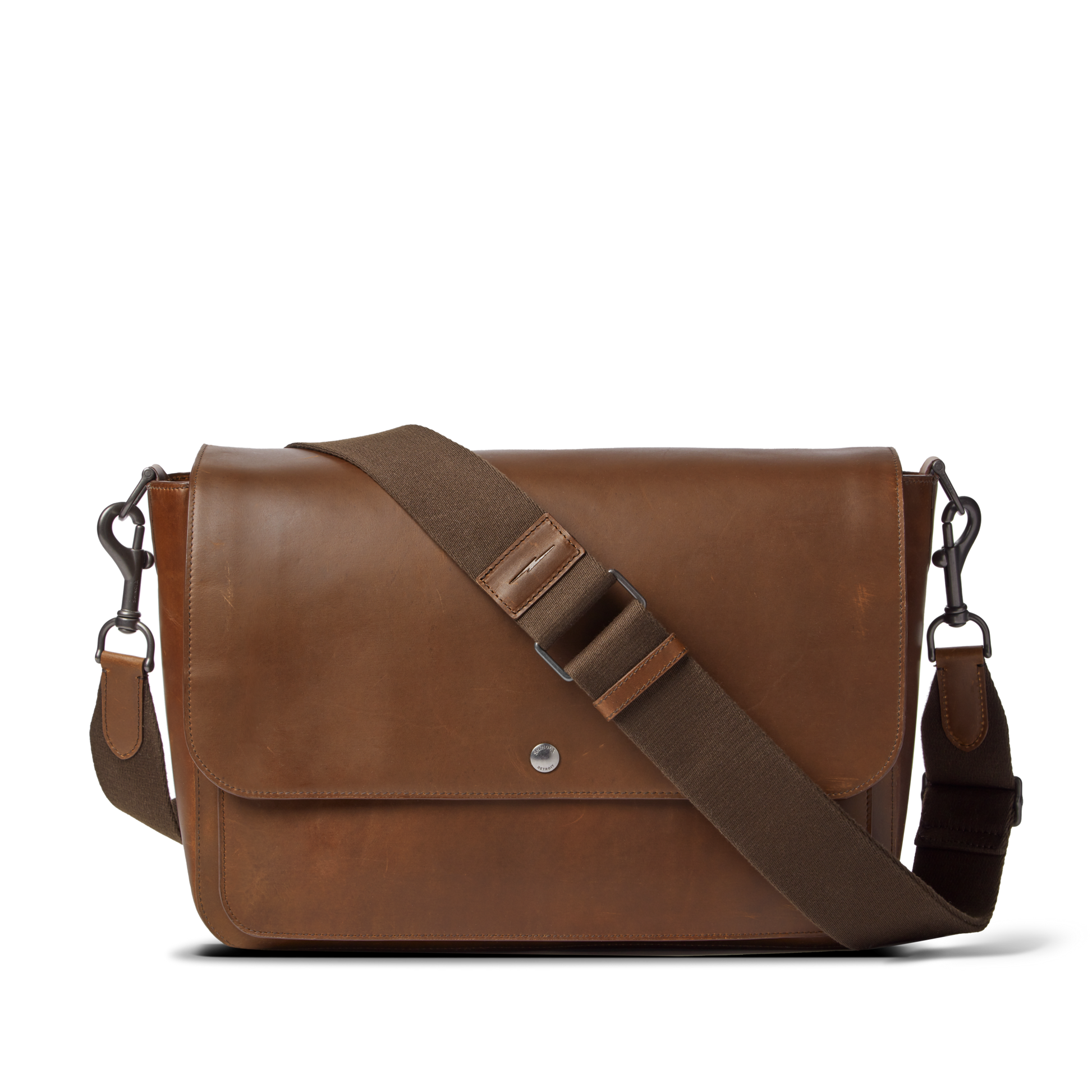Canfield Relaxed Messenger Bag - Medium Brown