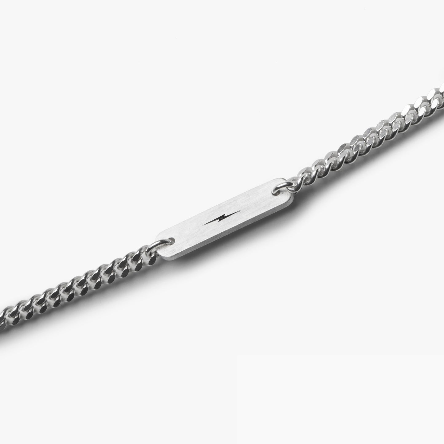 3mm Curb Chain Necklace - Sterling Silver