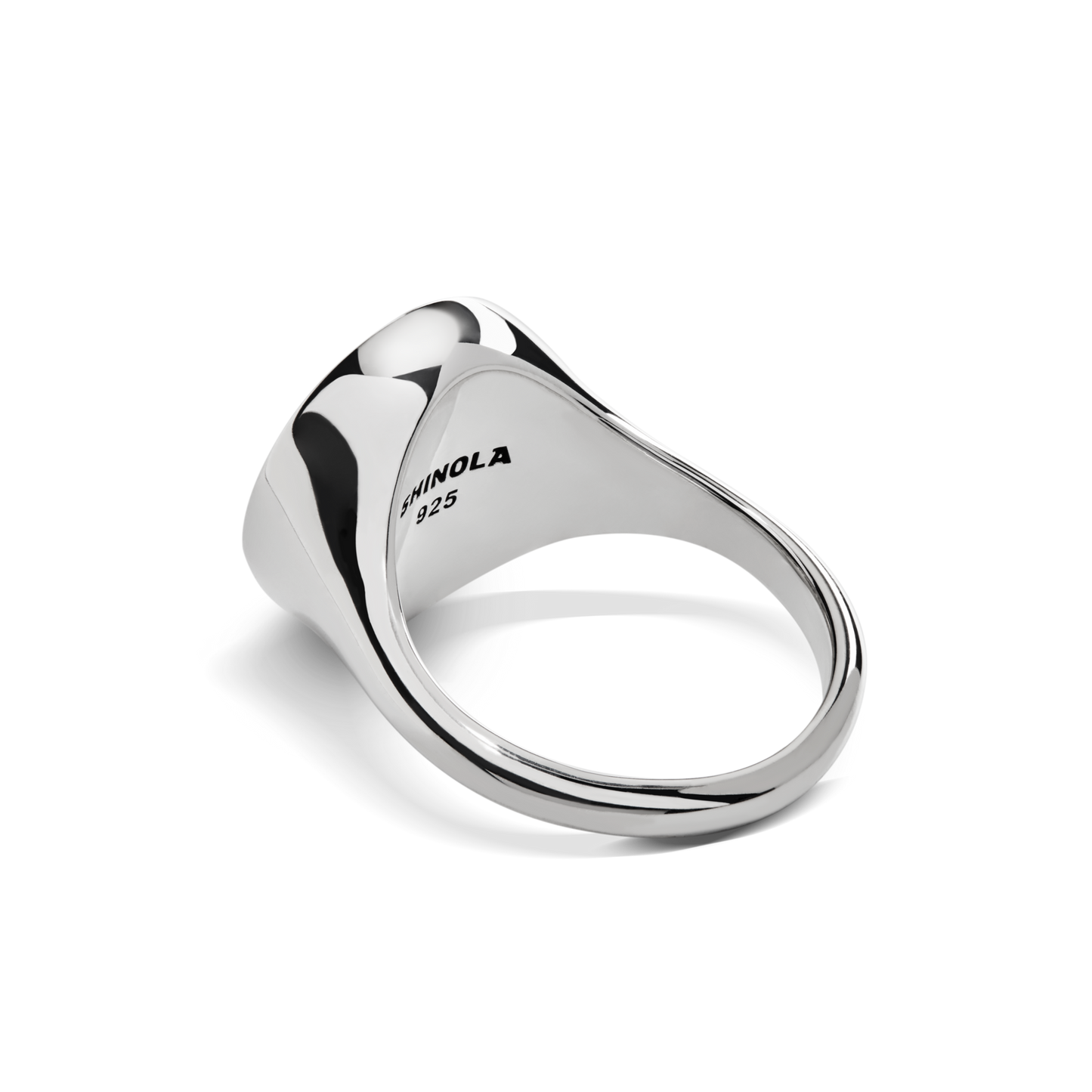 Statement Signet Ring - Sterling Silver