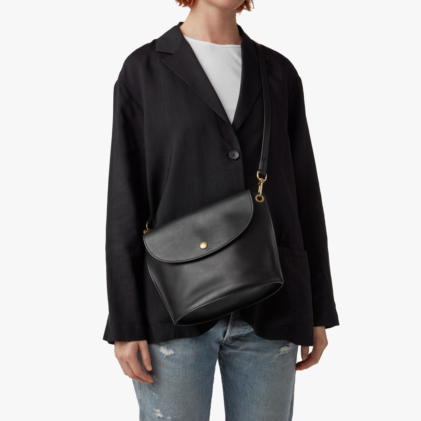 Convertible Birdy Bucket Bag - Brand Stripe / Black