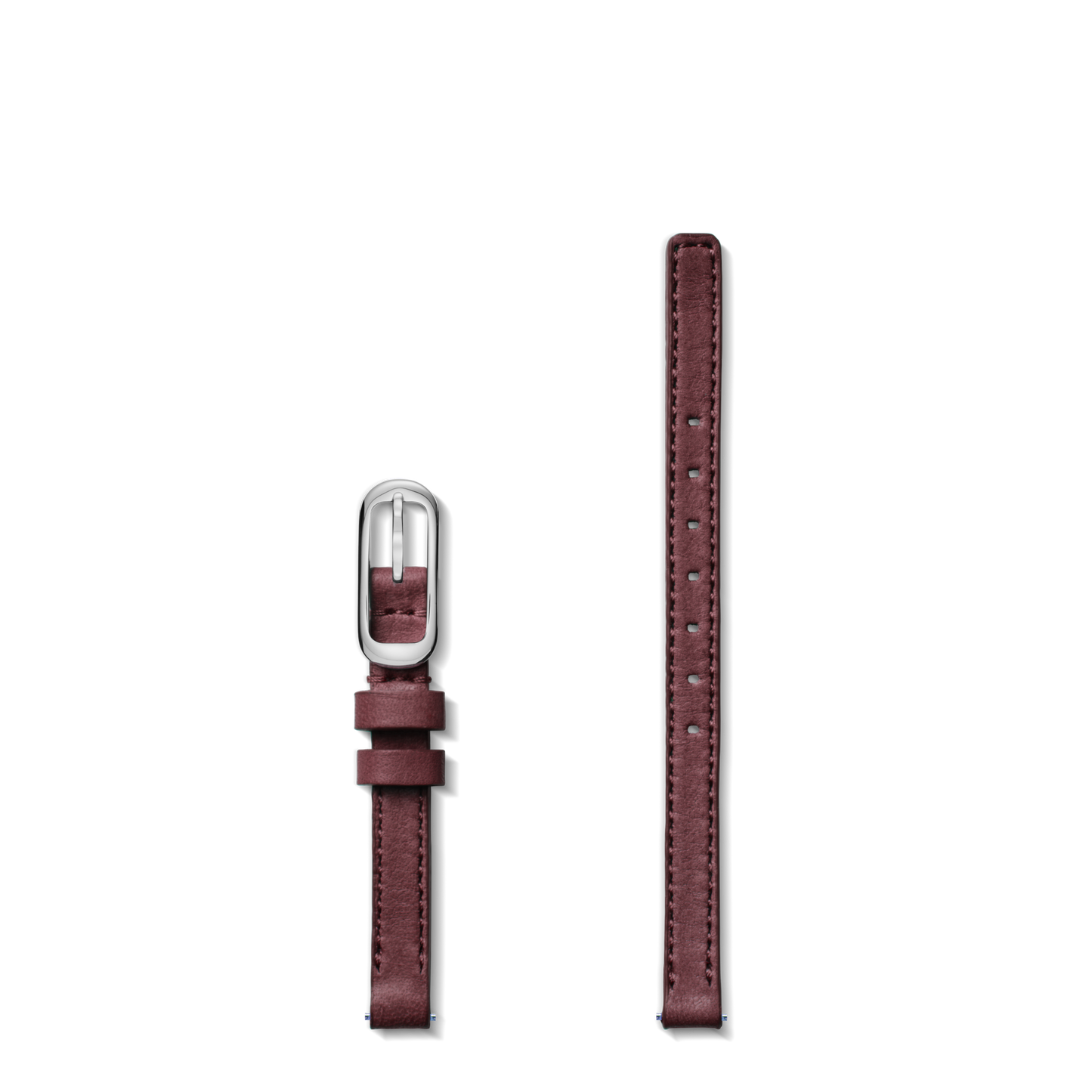 8mm Merlot Leather Watch Strap - Merlot