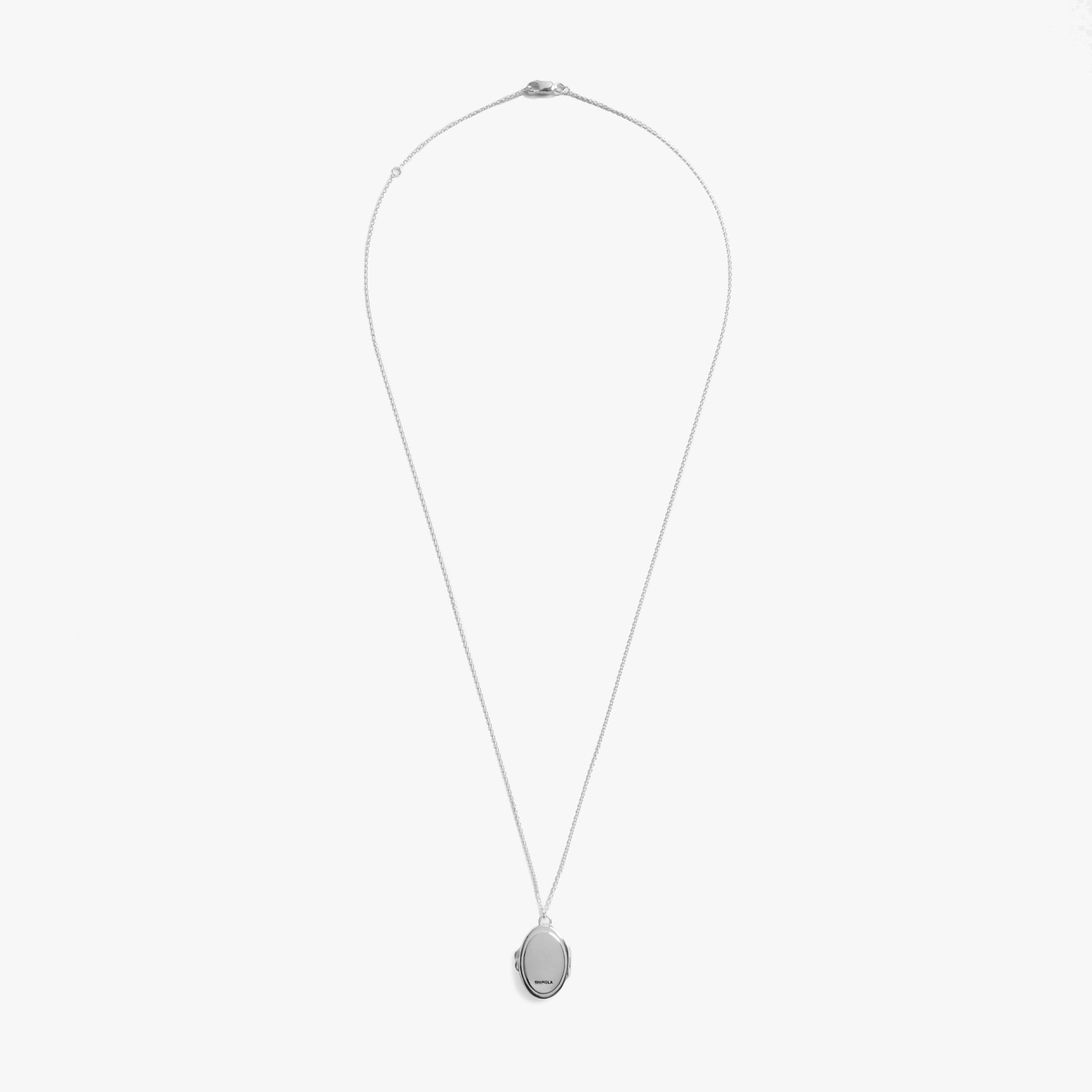 Heirloom Statement Locket Necklace - Sterling Silver