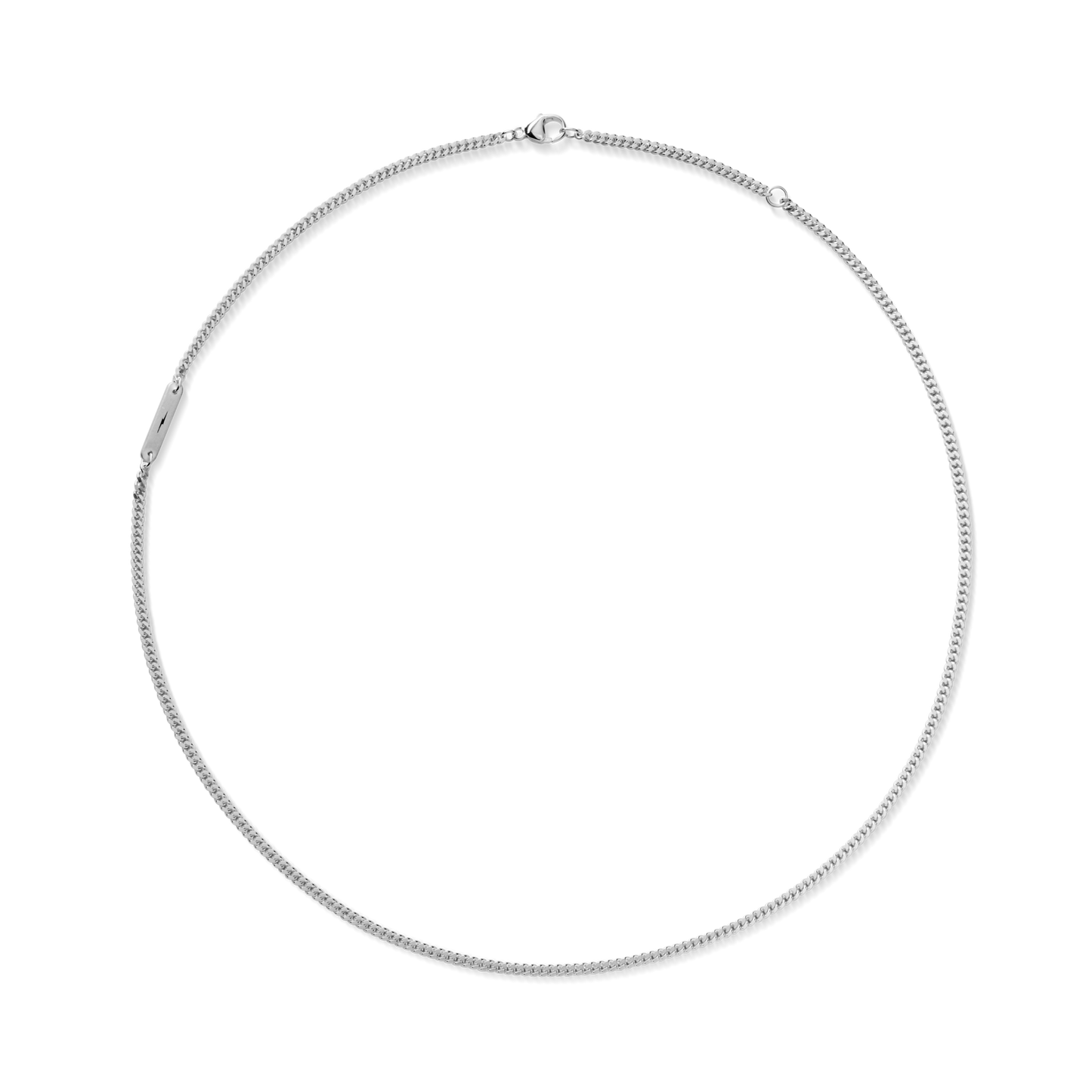 3mm Curb Chain Necklace - Sterling Silver