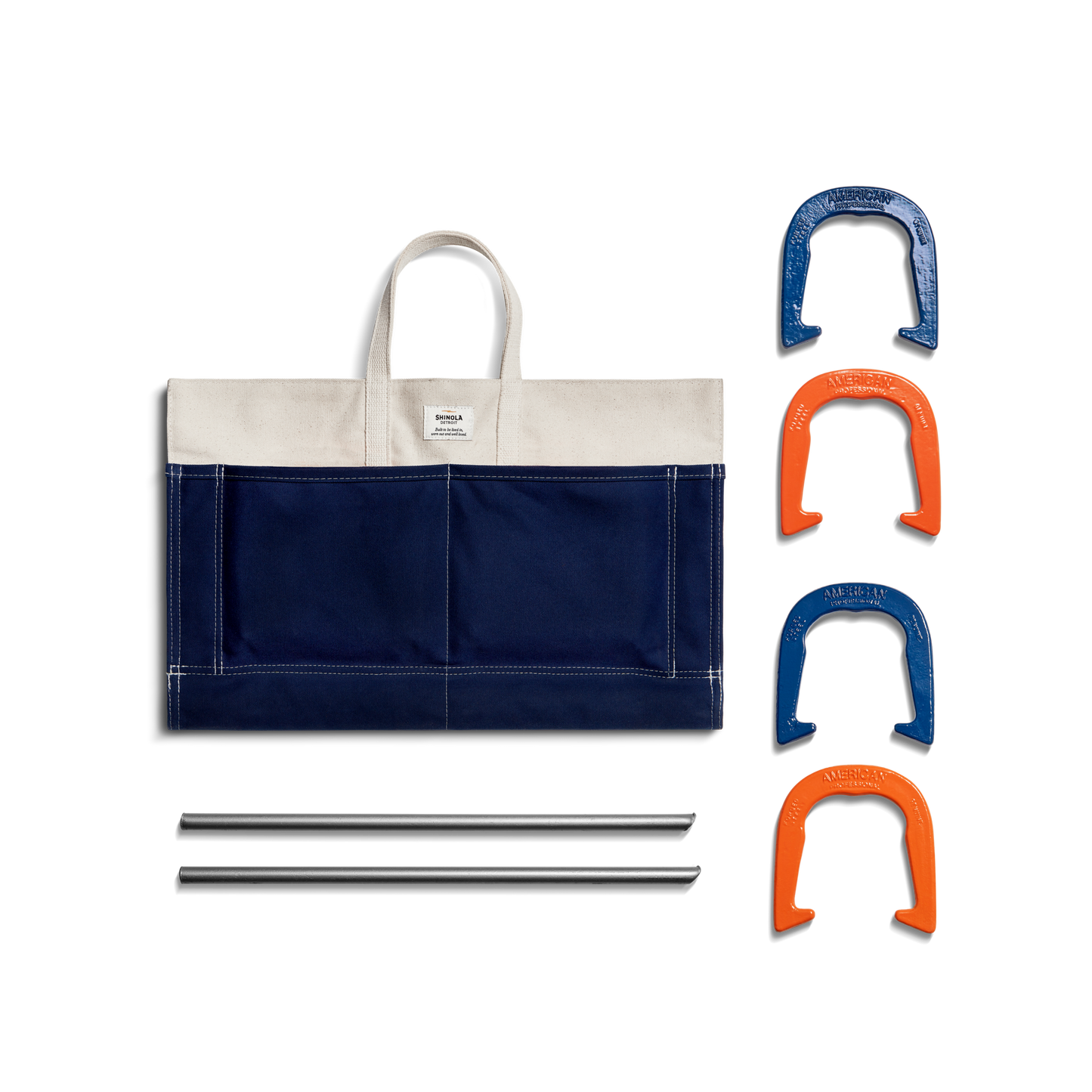 Horseshoes Set - Orange / Navy
