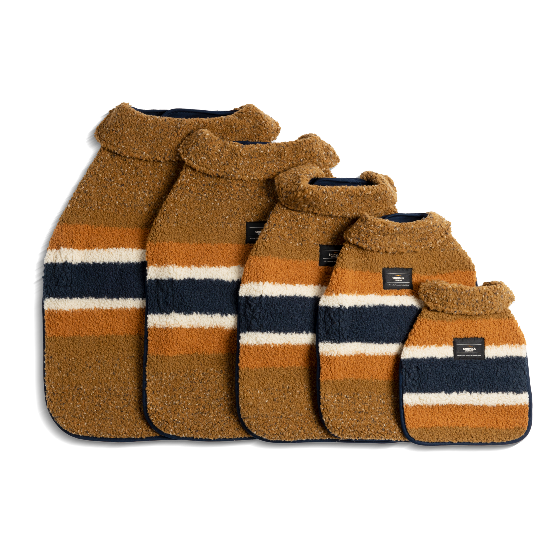 Dog Coat - Brand Stripe / Tan