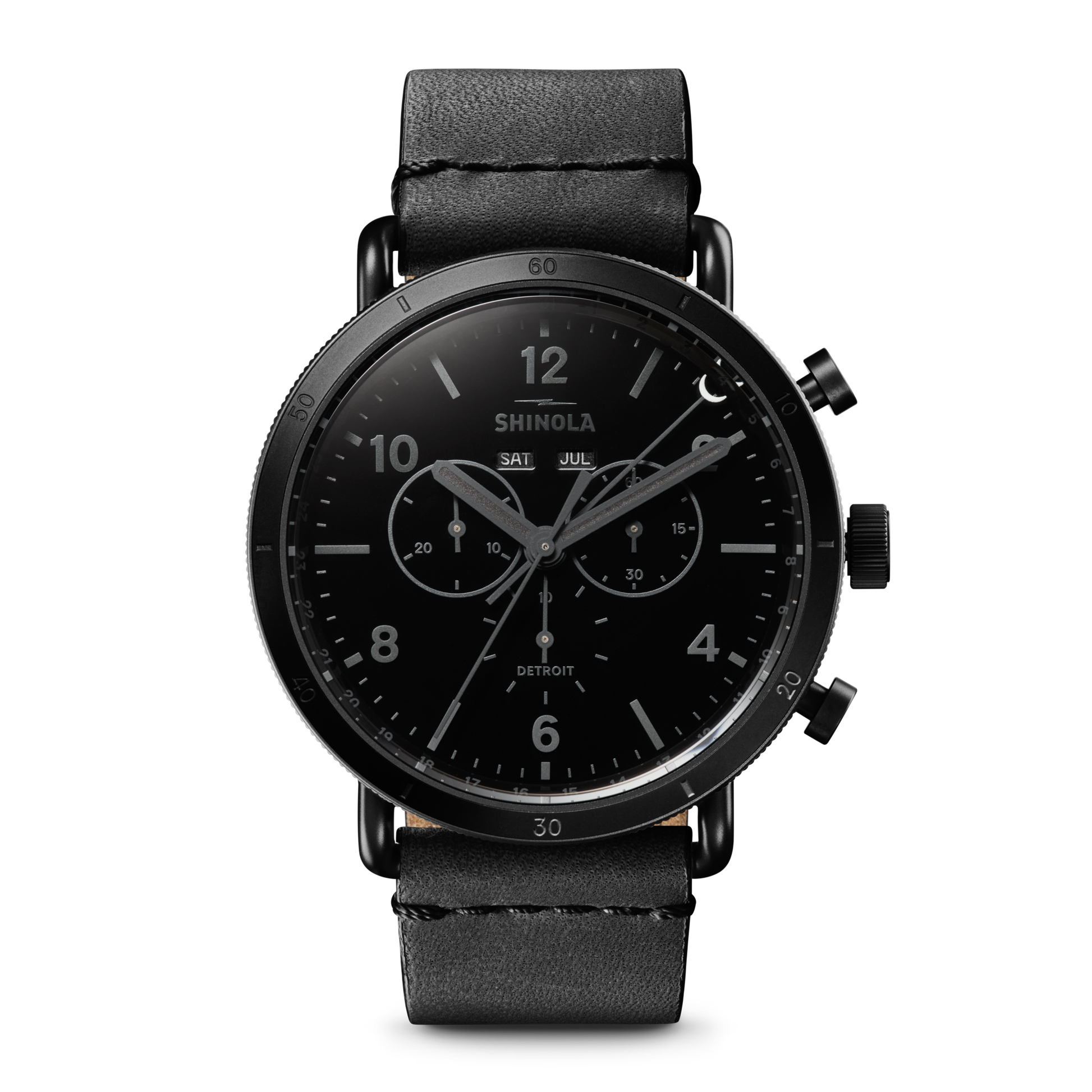 Canfield Sport Chronograph Watch - Black