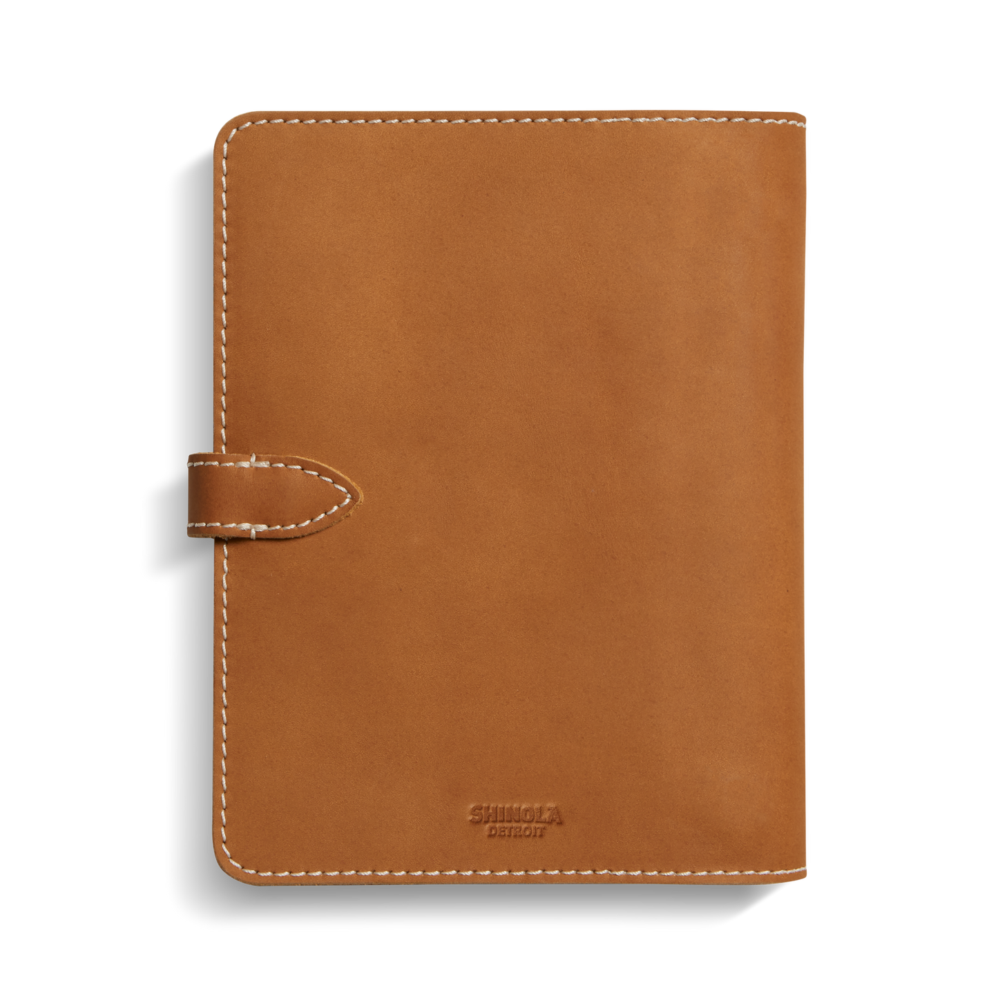 Refillable Leather Agenda Cover - Chestnut