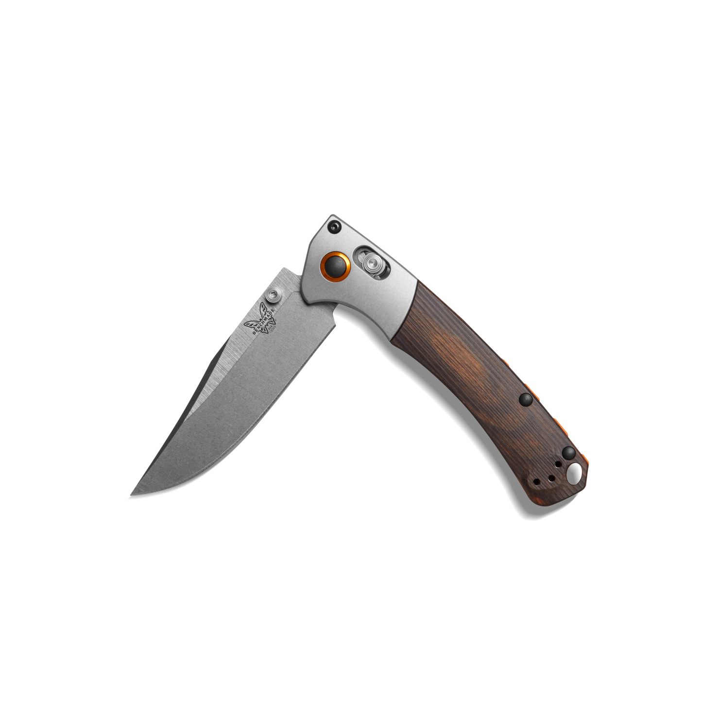 Shinola + Benchmade Mini Crooked River Pocket Knife - Steel