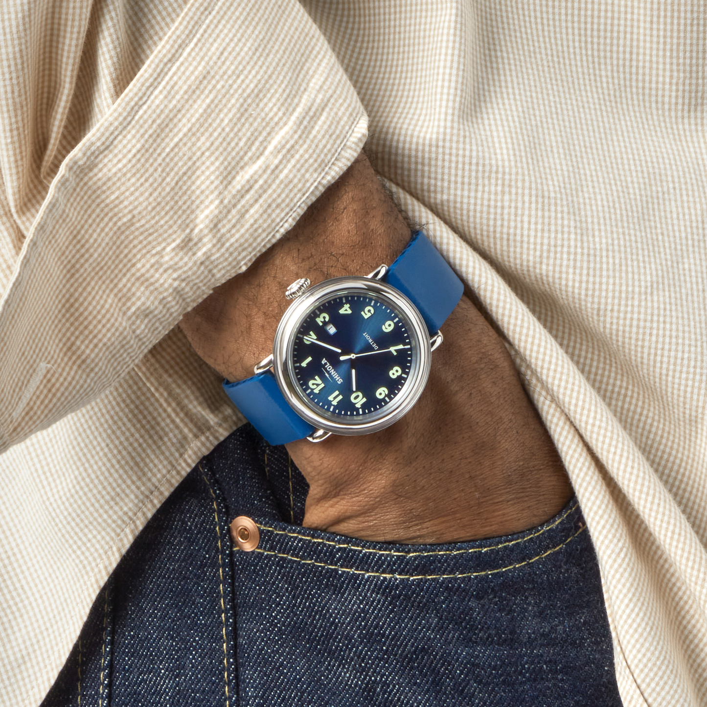 Detrola Watch - Denim Blue