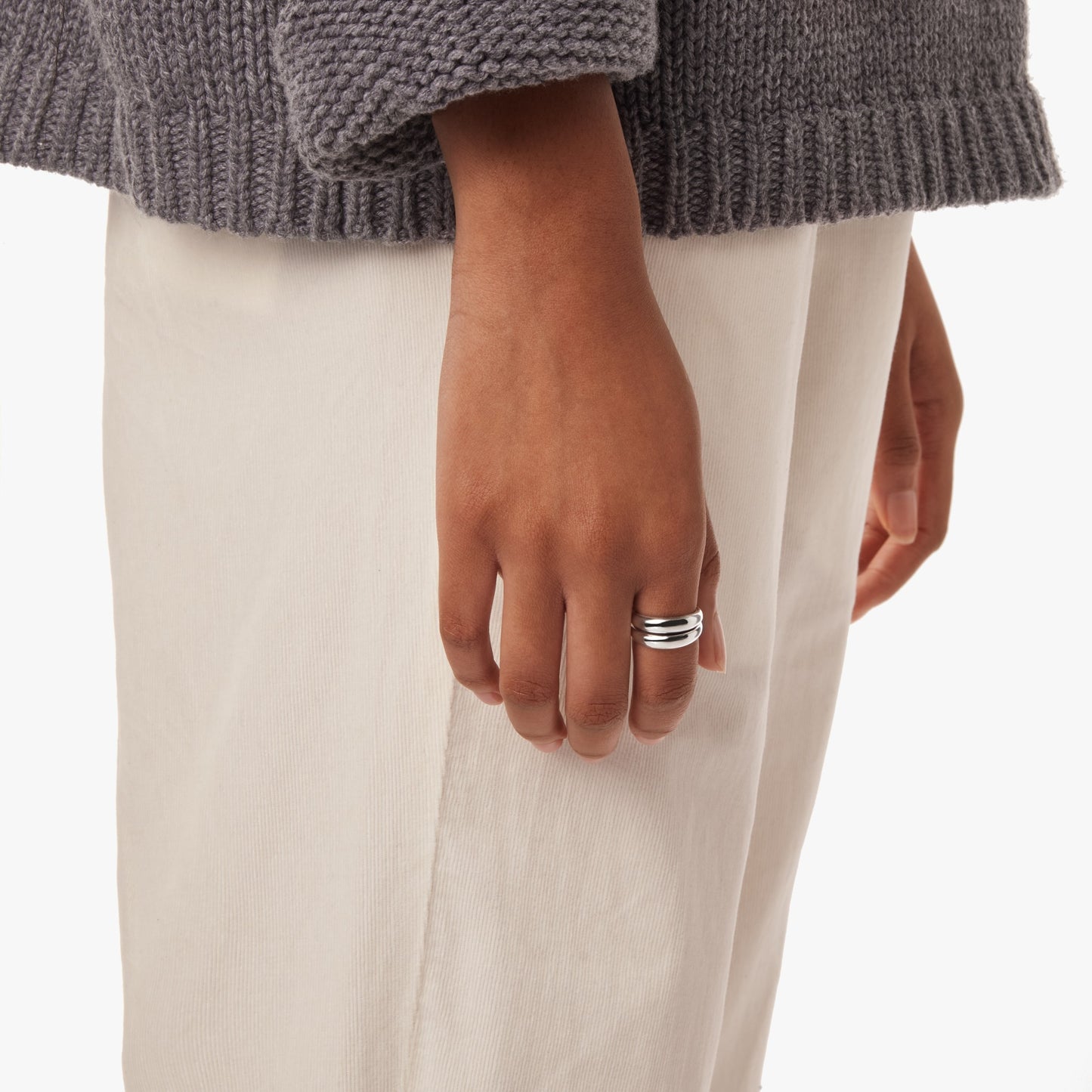 Signature Link Adjustable Ring - Sterling Silver