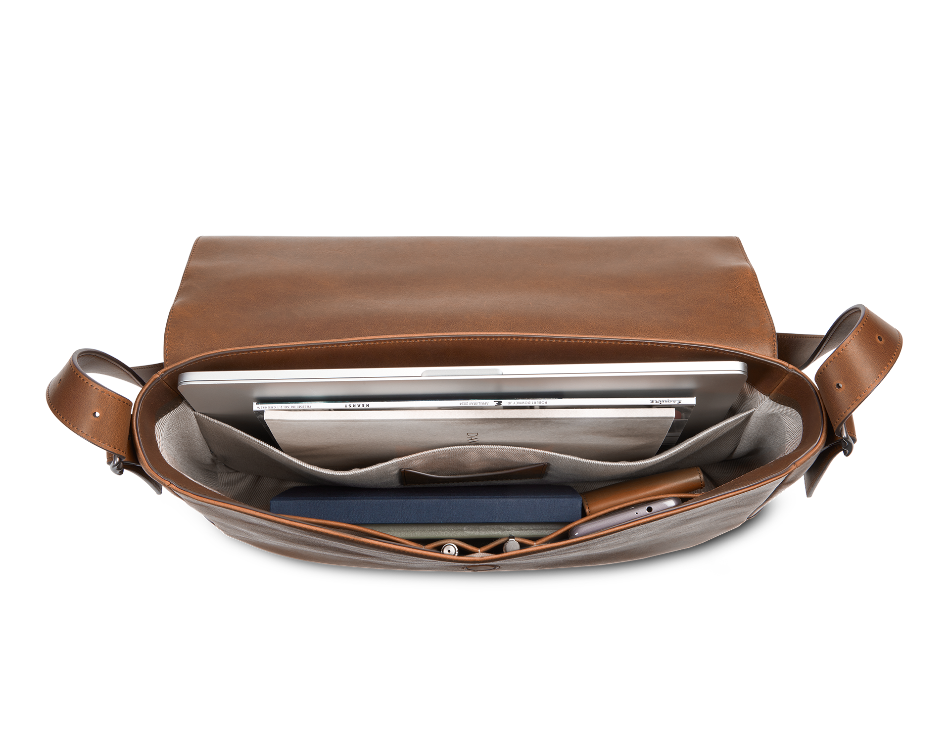 Runwell Messenger Bag - Medium Brown