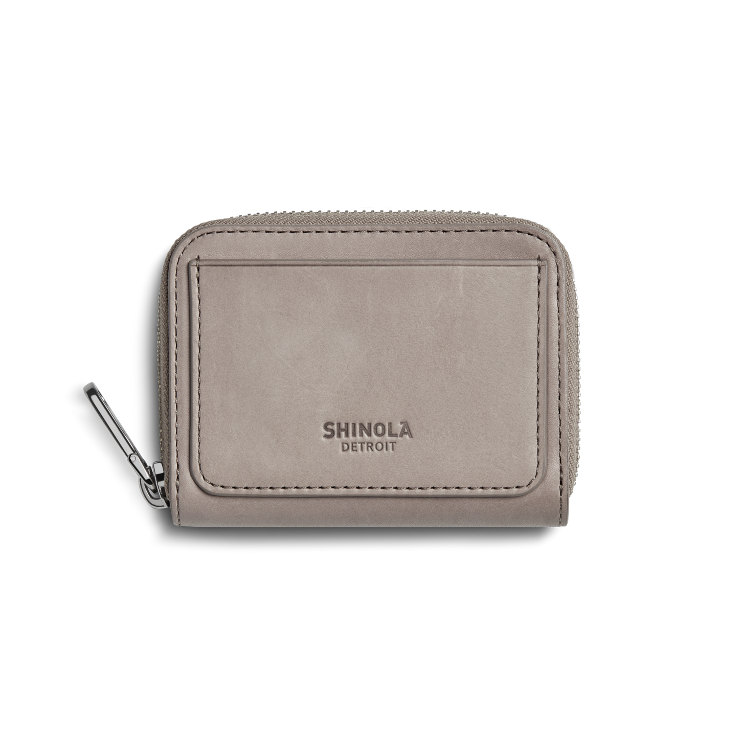 Pocket Small Zip Around Wallet - Taupe
