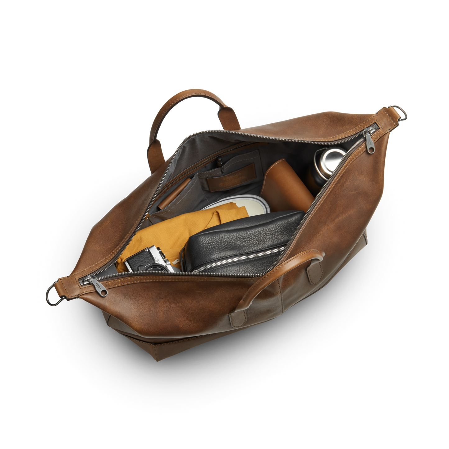 Canfield Classic Holdall - Medium Brown