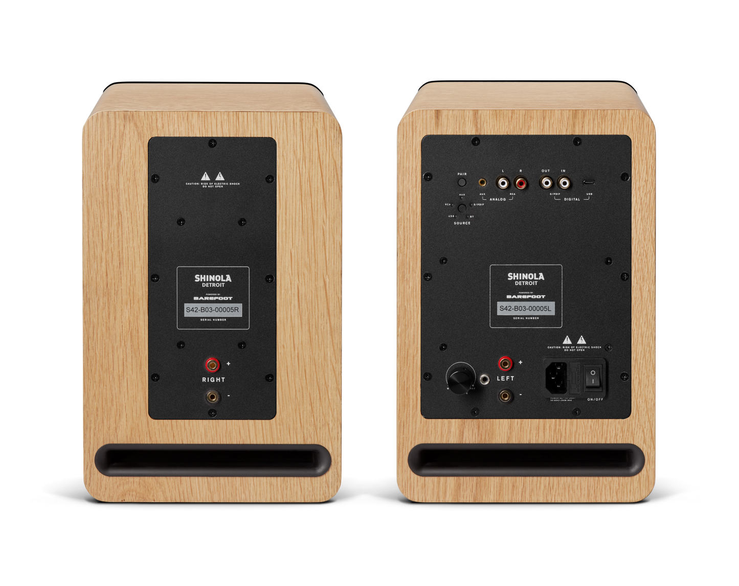 Bluetooth Bookshelf Speakers - Natural