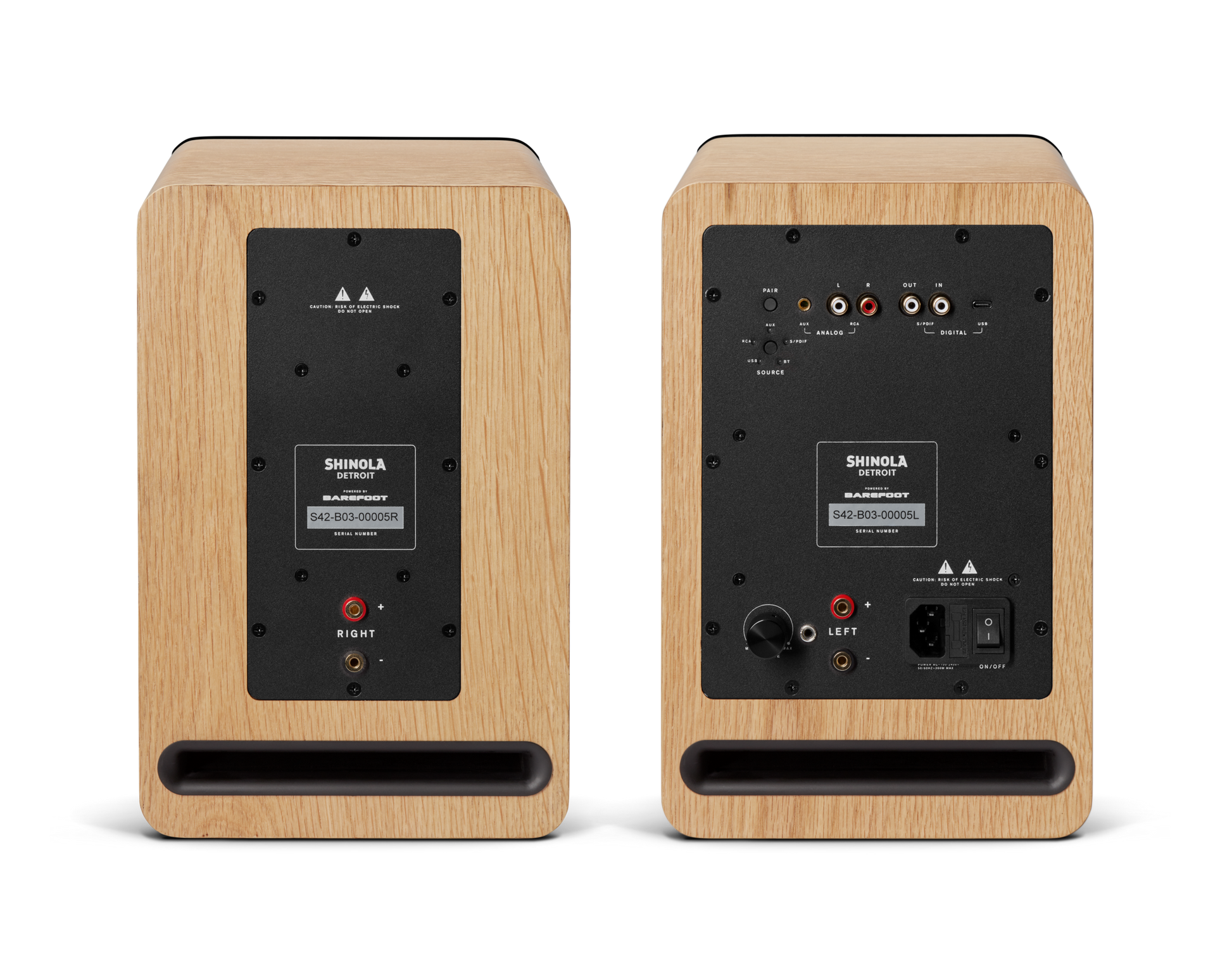 Bluetooth Bookshelf Speakers - Natural