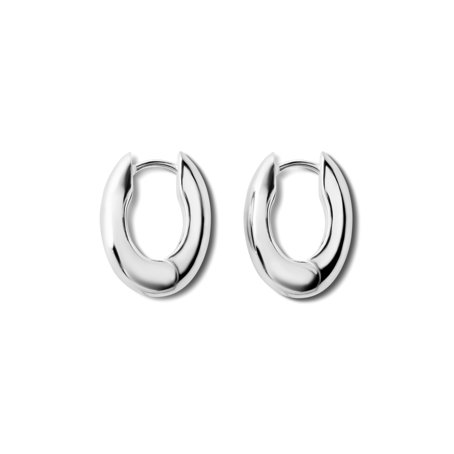 Signature Chubby Huggie Earrings - Sterling Silver