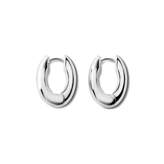 Signature Chubby Huggie Earrings - Sterling Silver