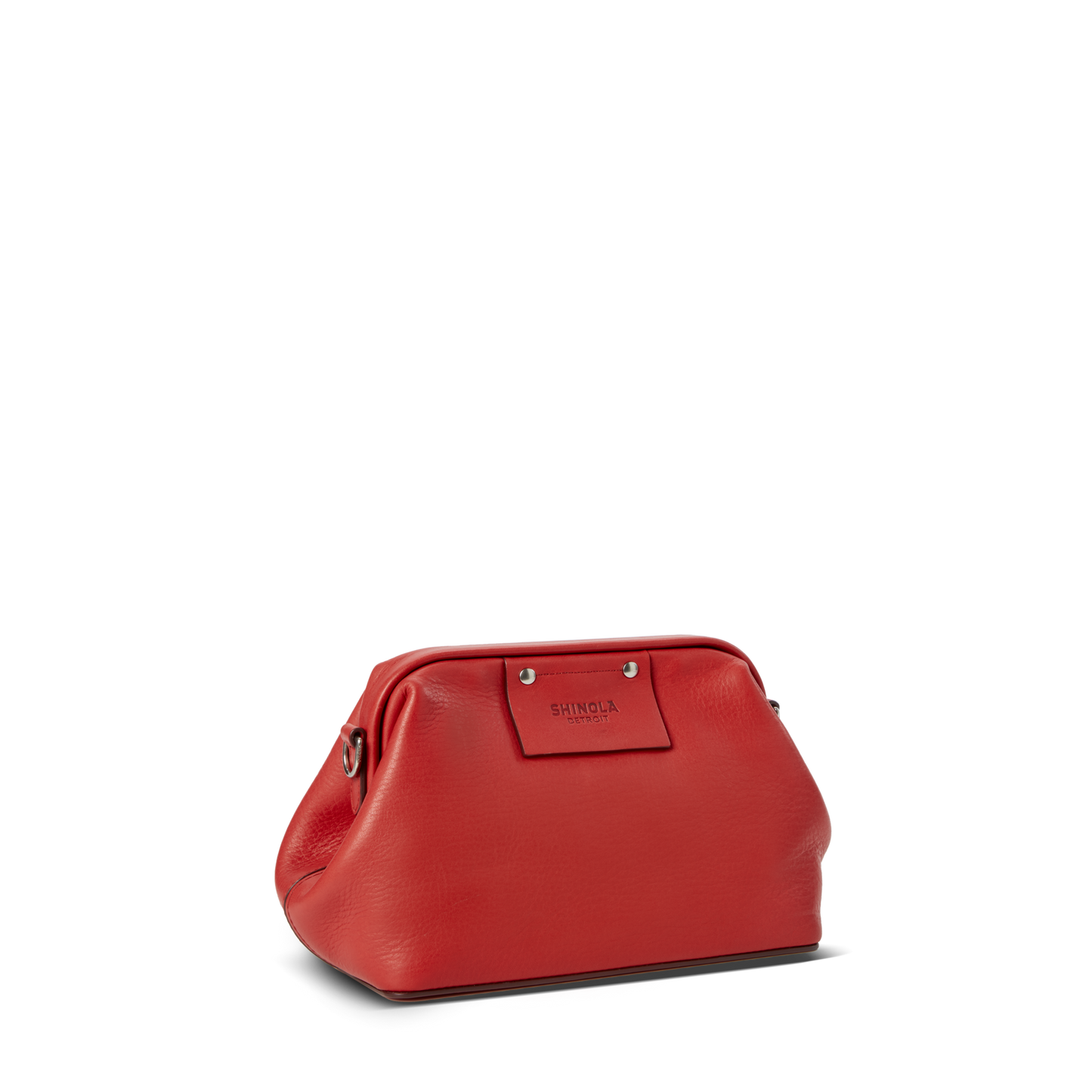 Rivet Frame Shoulder Bag - Tomato