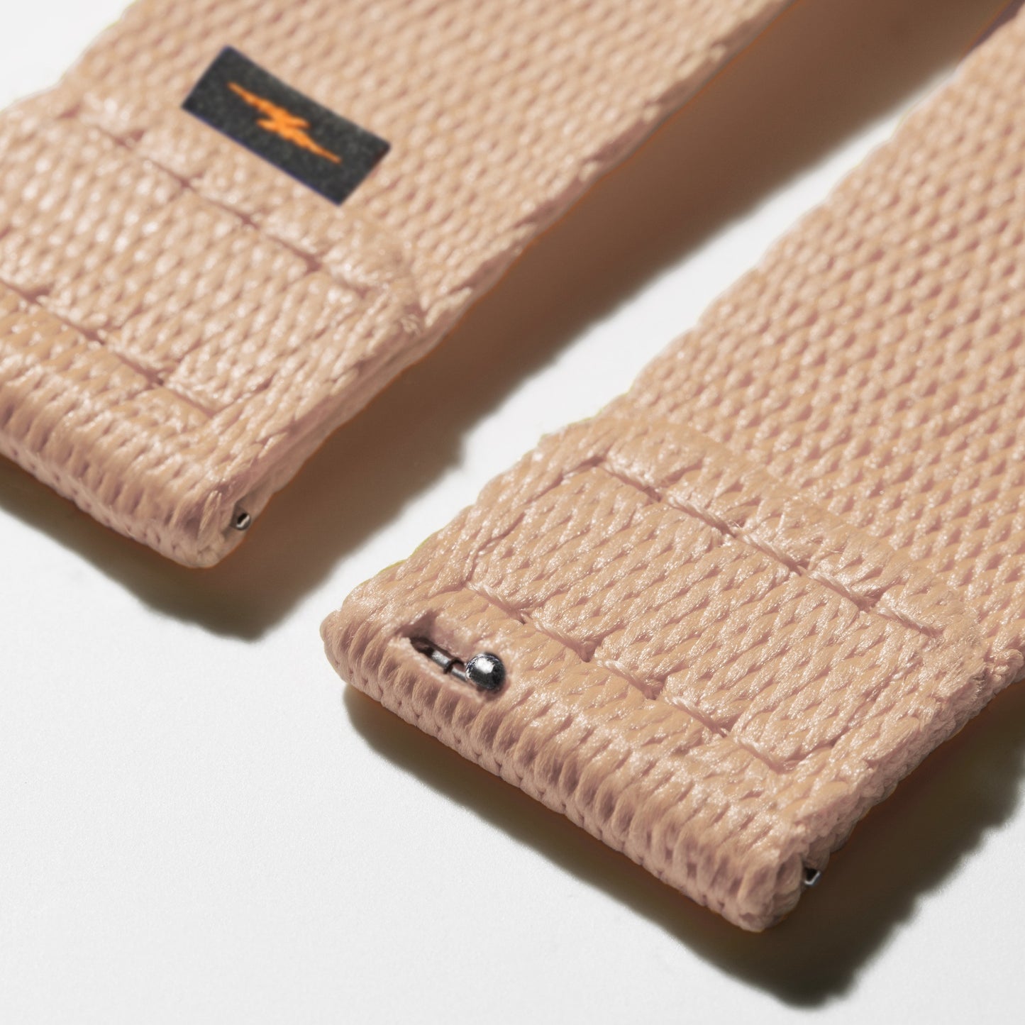 20mm Blush Split Nylon Apple Watch Strap - Blush