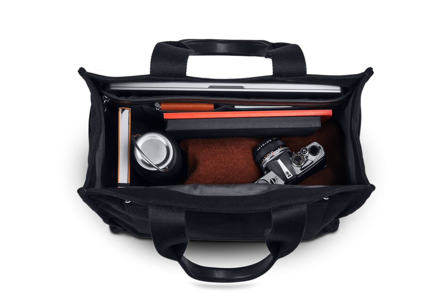 Runabout Open Tote Bag - Black