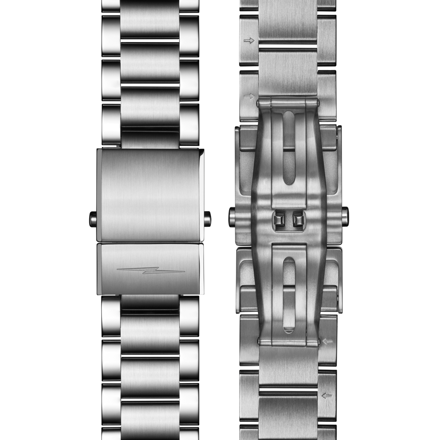 22mm Stainless Steel 3-Link Bracelet - Stainless Steel
