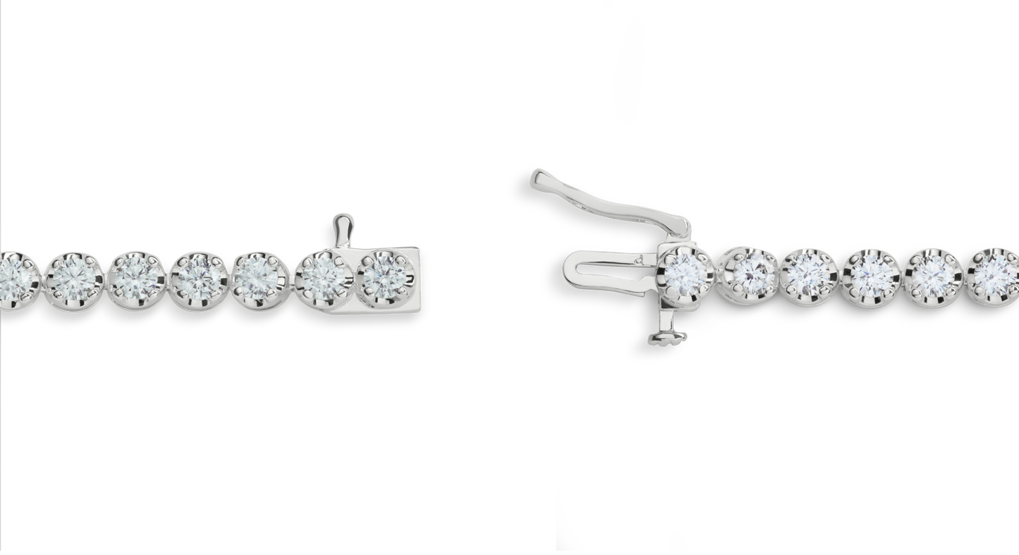 4 Carat Diamond Tennis Bracelet - White Gold