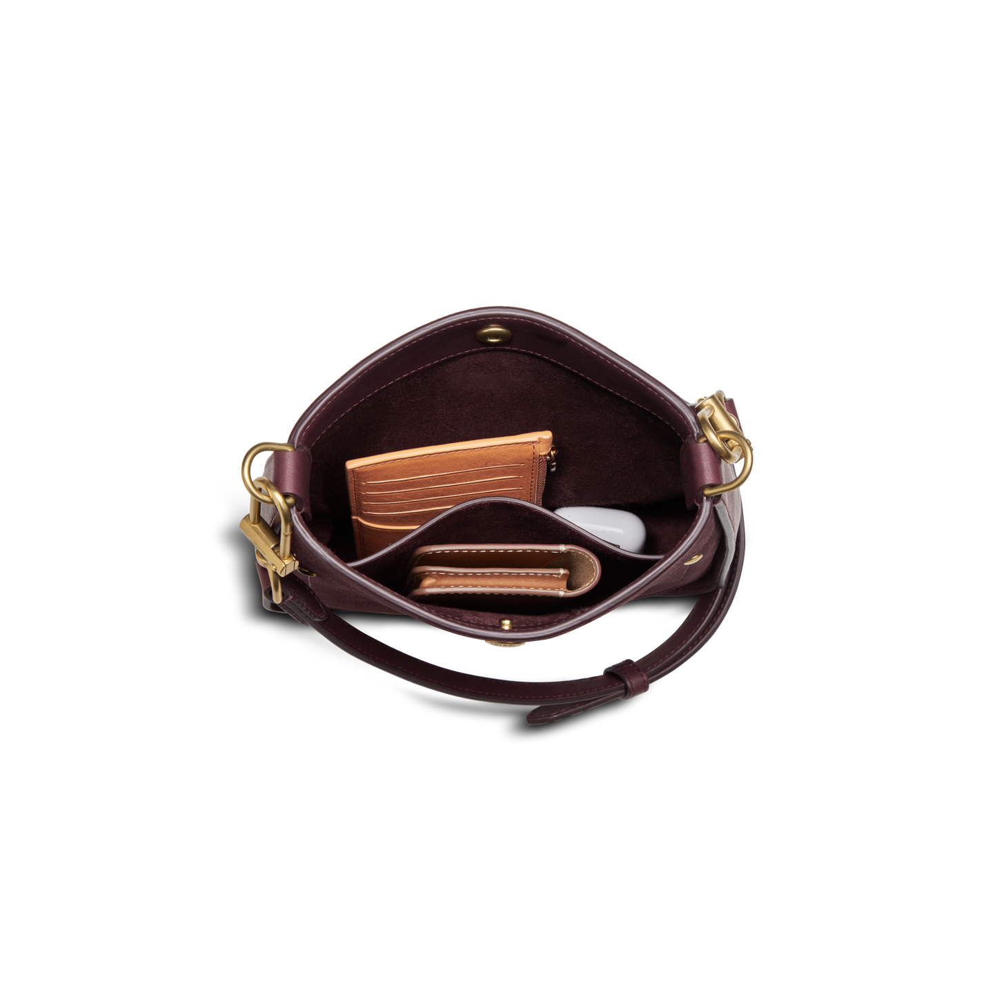 Mini Pocket Crossbody Bag - Merlot