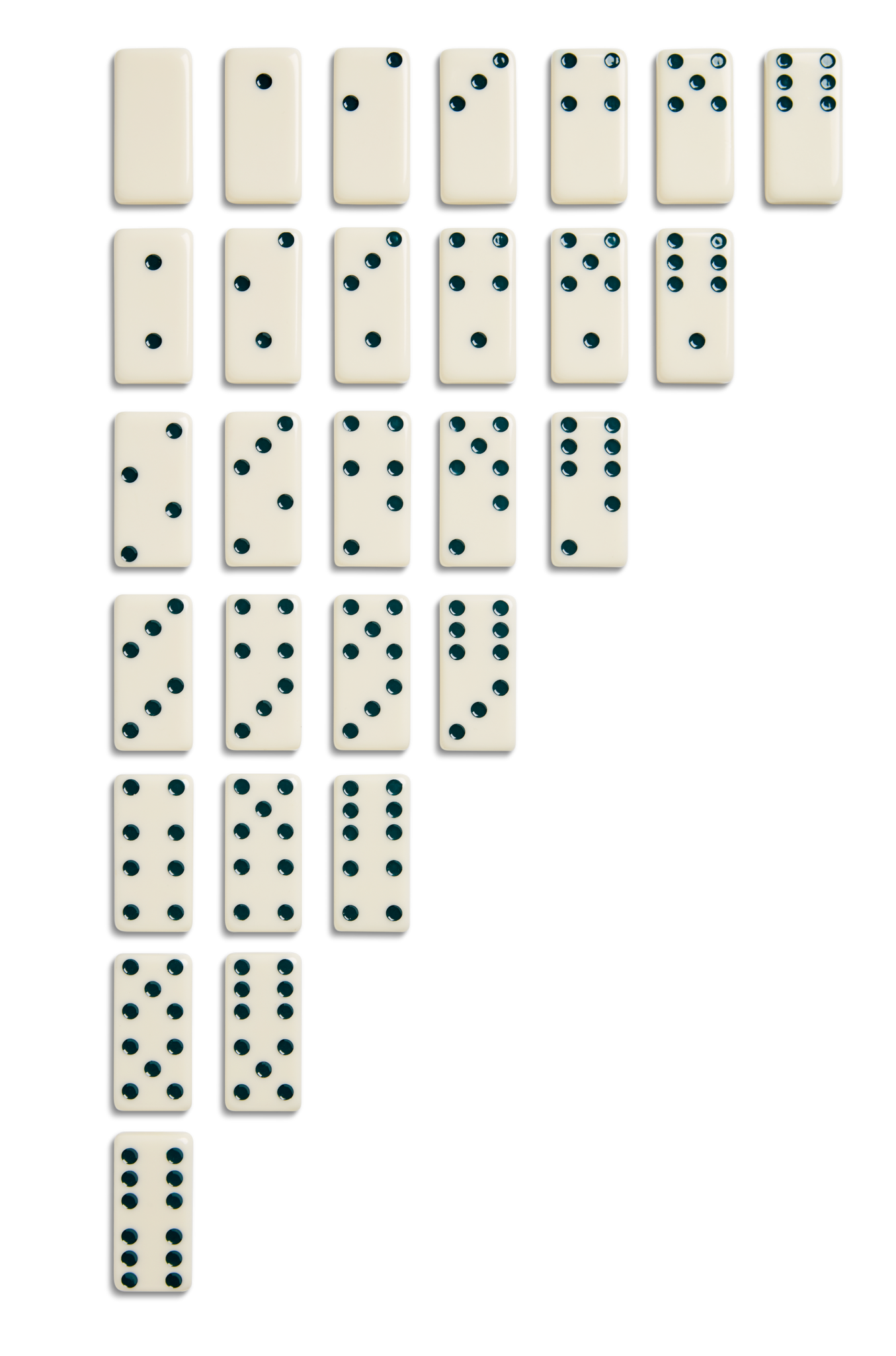 Dominoes Set - Cream / Blue