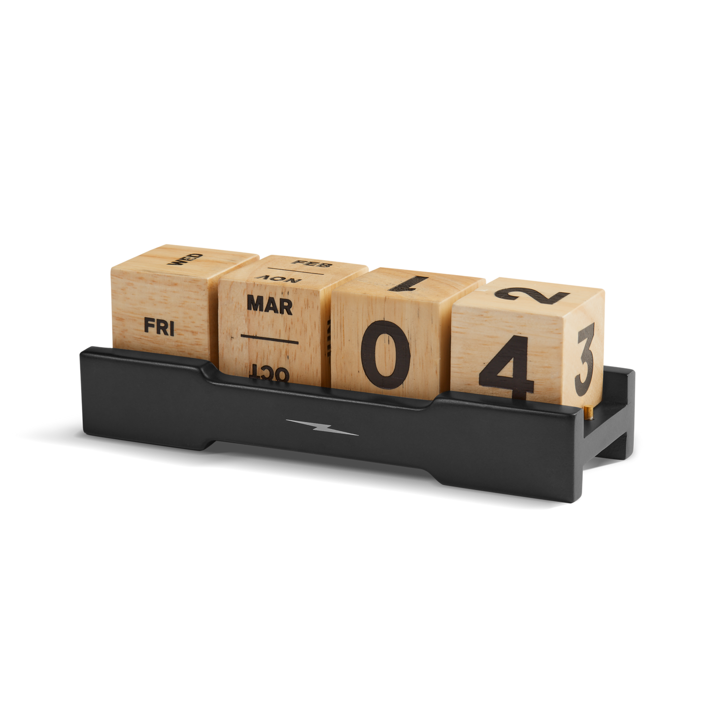 Perpetual Desk Calendar - Natural / Black