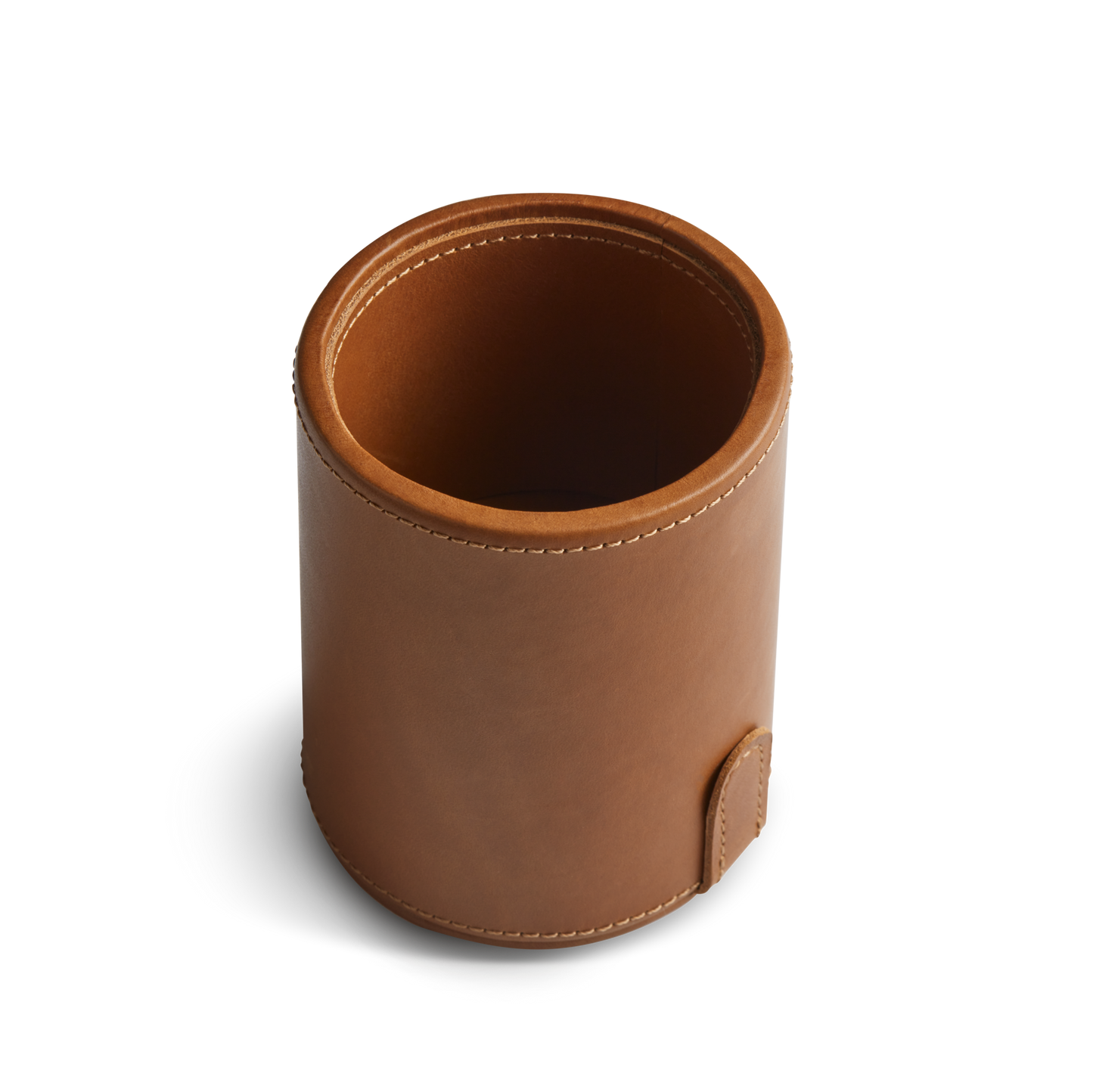 Leather Dice Set - Tan / Orange