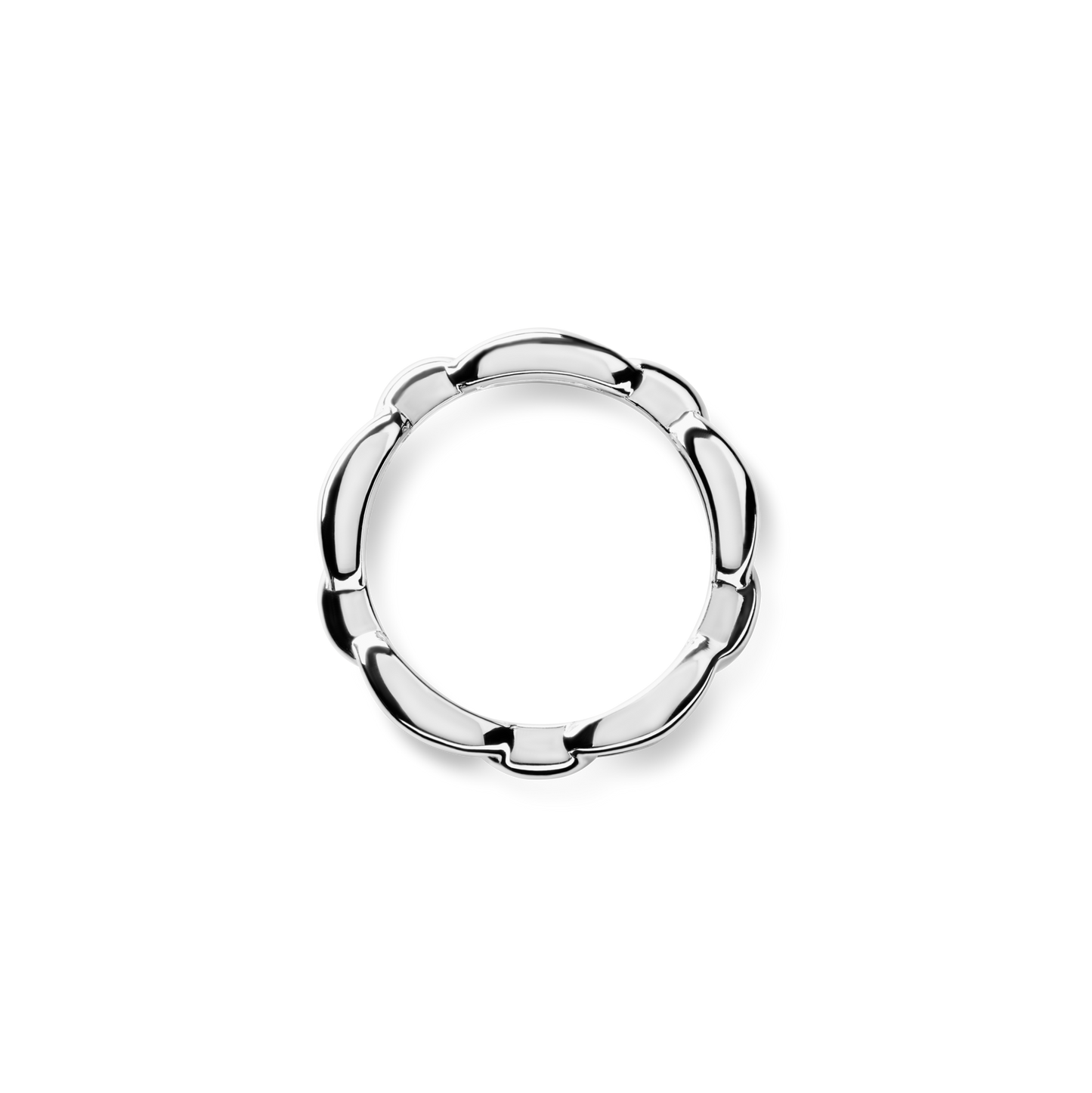 Signature Link Ring - Sterling Silver