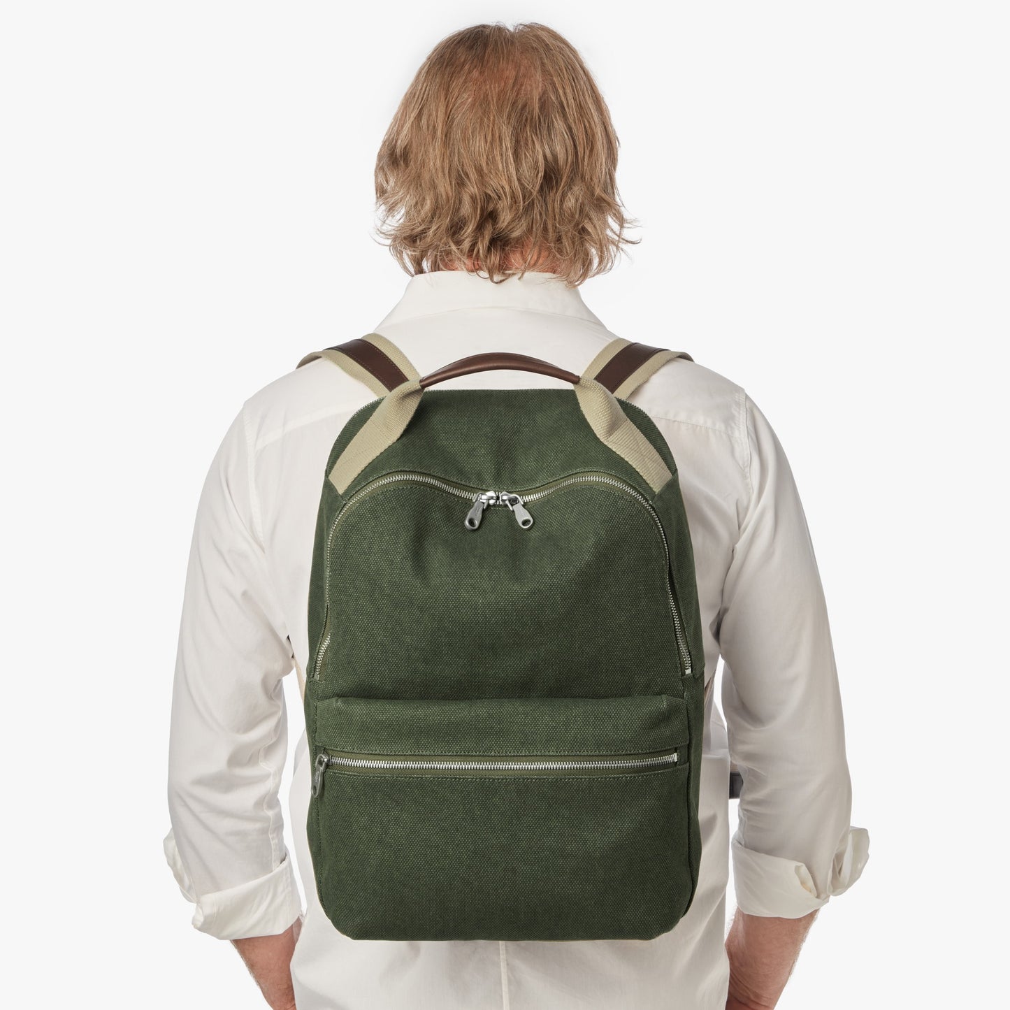 Runwell Canvas Backpack - Olive