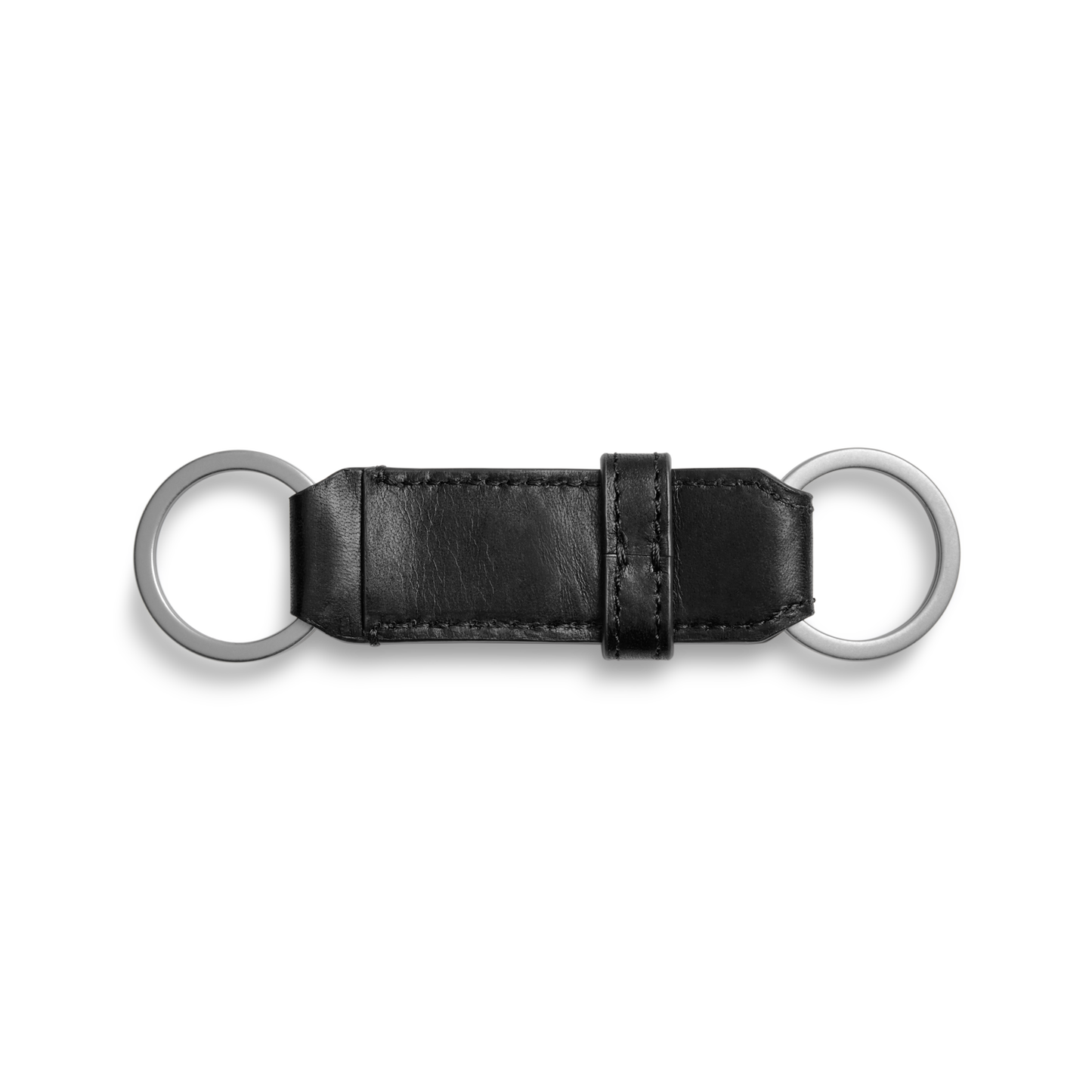 Leather Valet Key Fob - Black