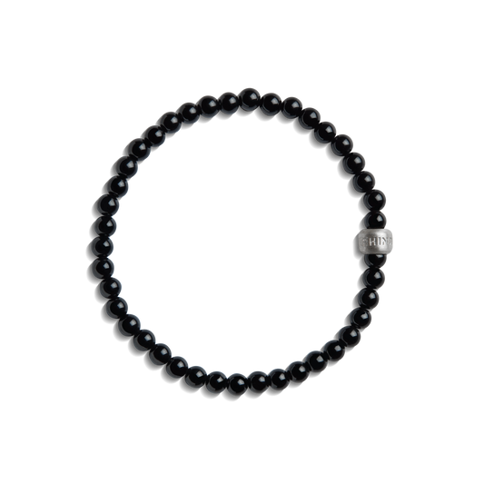 4mm Beaded Onyx Bracelet - Onyx