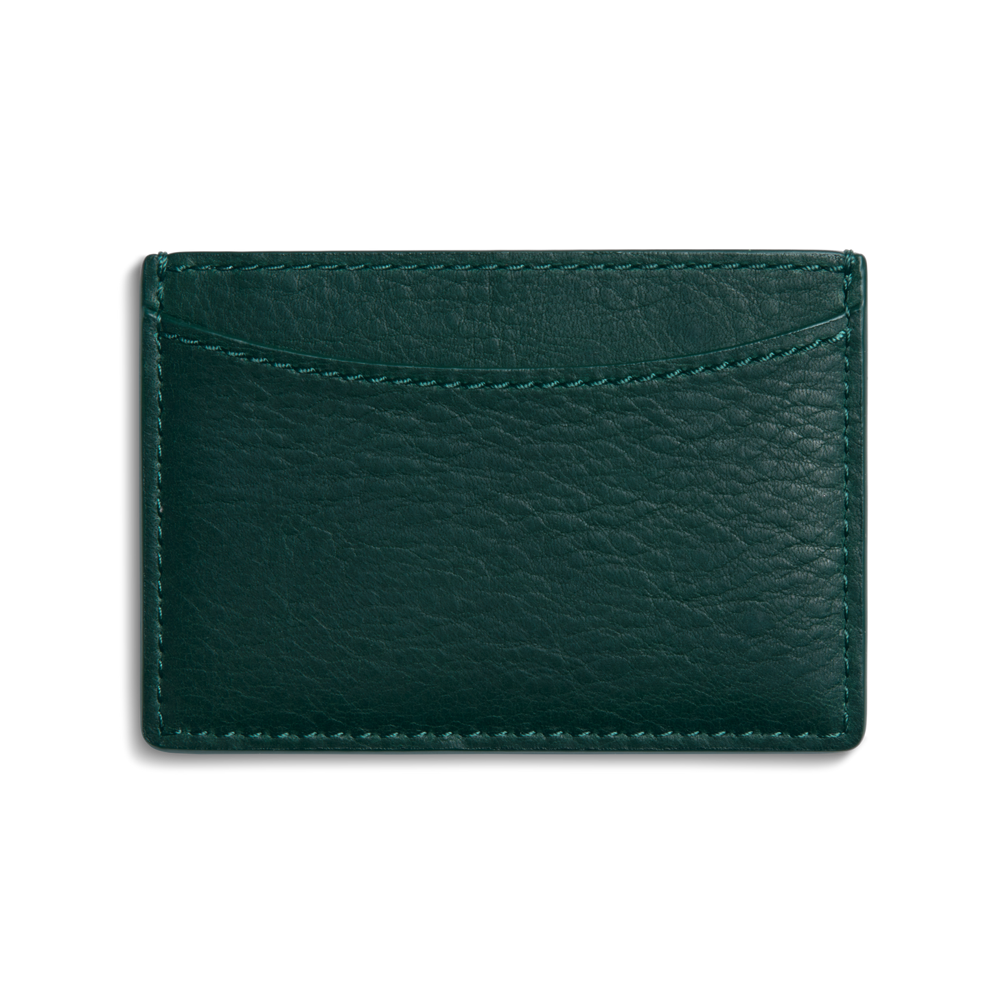 Leather 3 Pocket Card Case - Forest