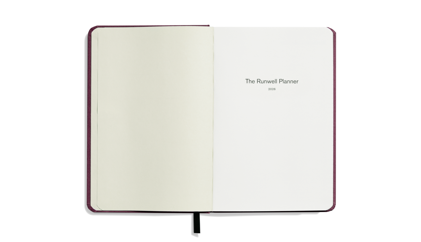 2026 12 Month Runwell Planner - Merlot