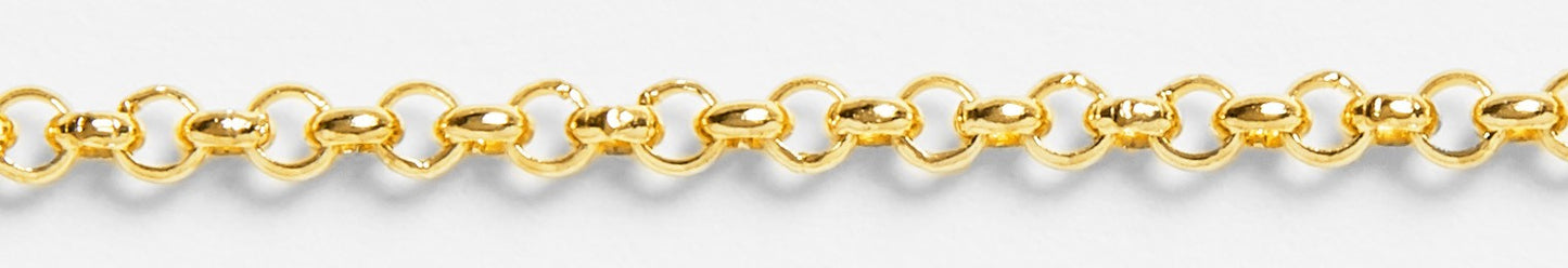 Medium Rolo Cable Link Necklace - Yellow Gold