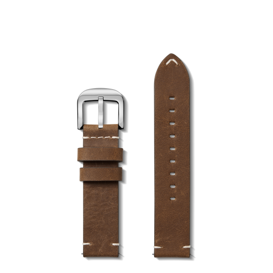 20mm British Tan Leather Watch Strap - British Tan