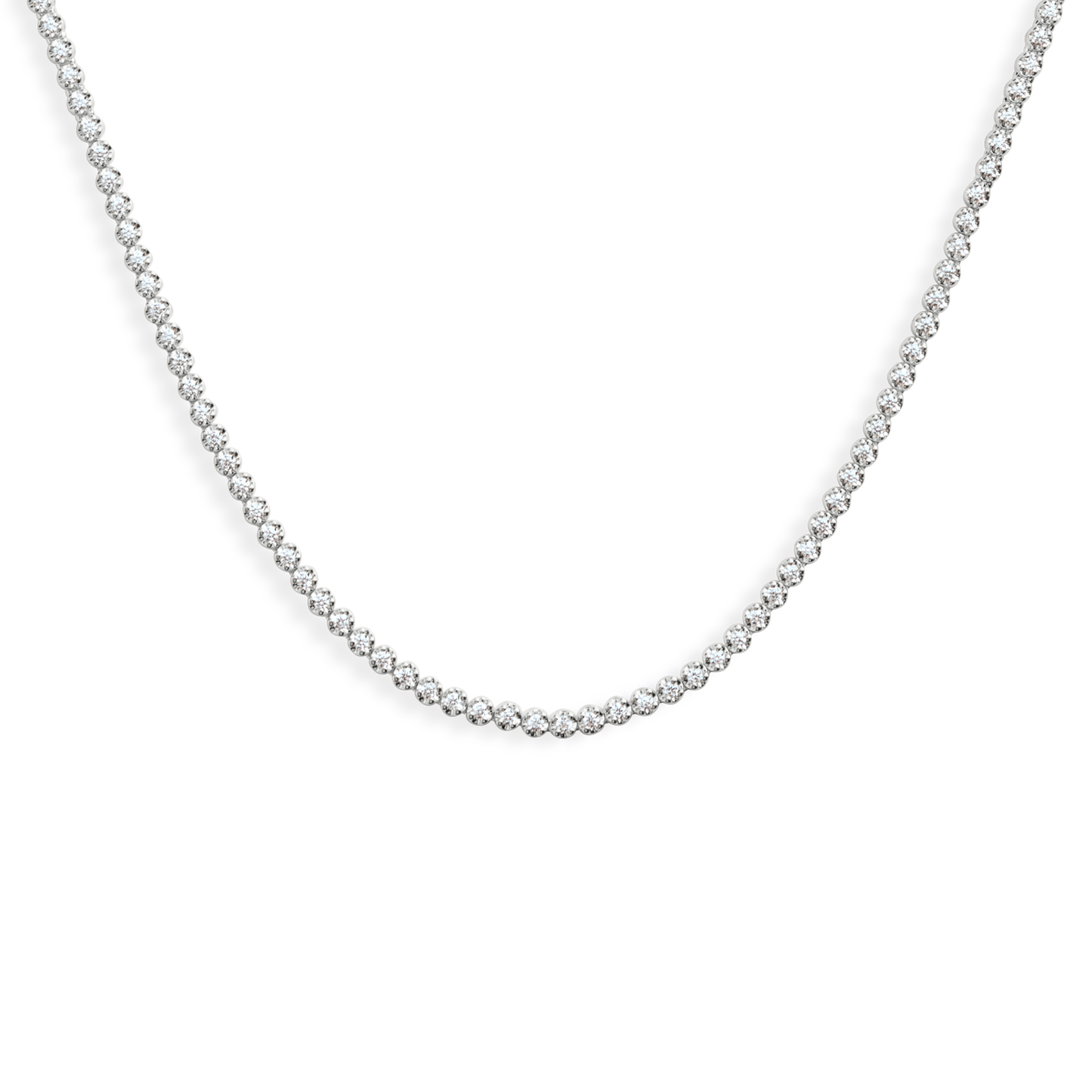 5 Carat Diamond Tennis Necklace - White Gold