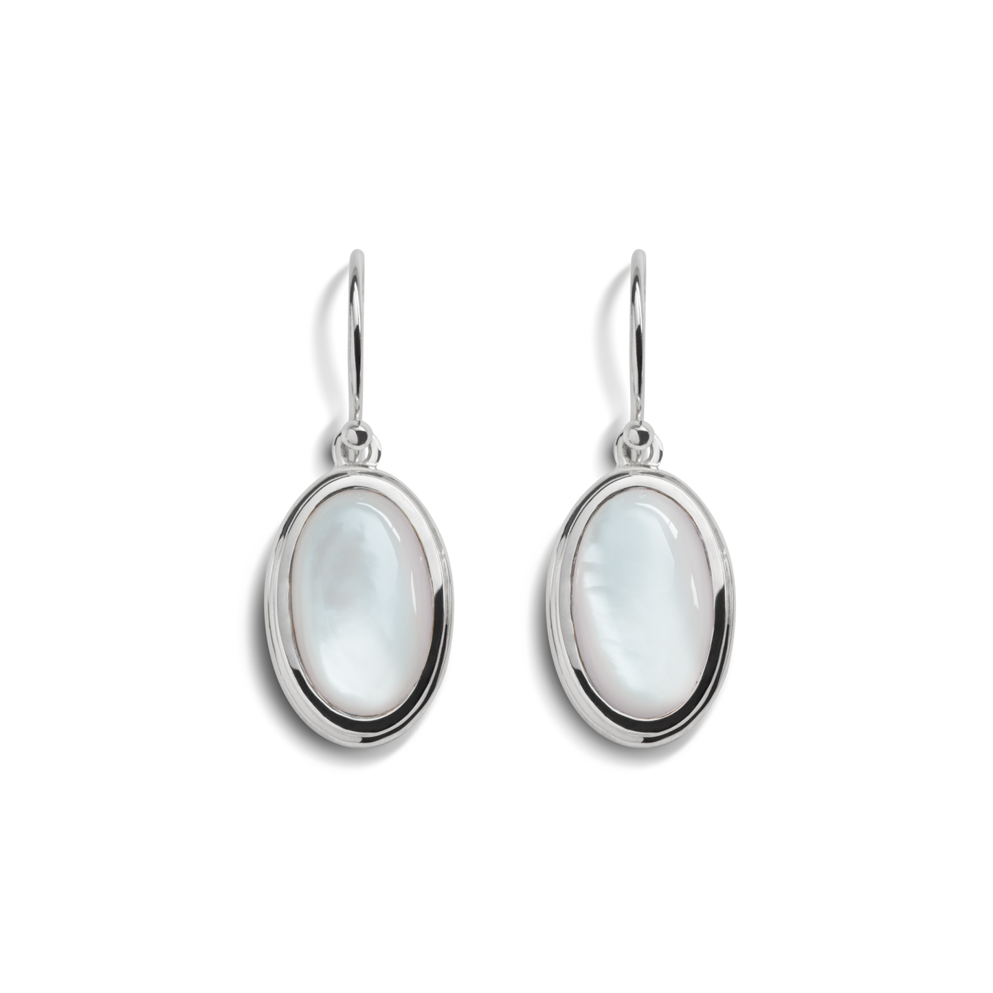 Heirloom Mother Of Pearl Drop Earrings - Sterling Silver